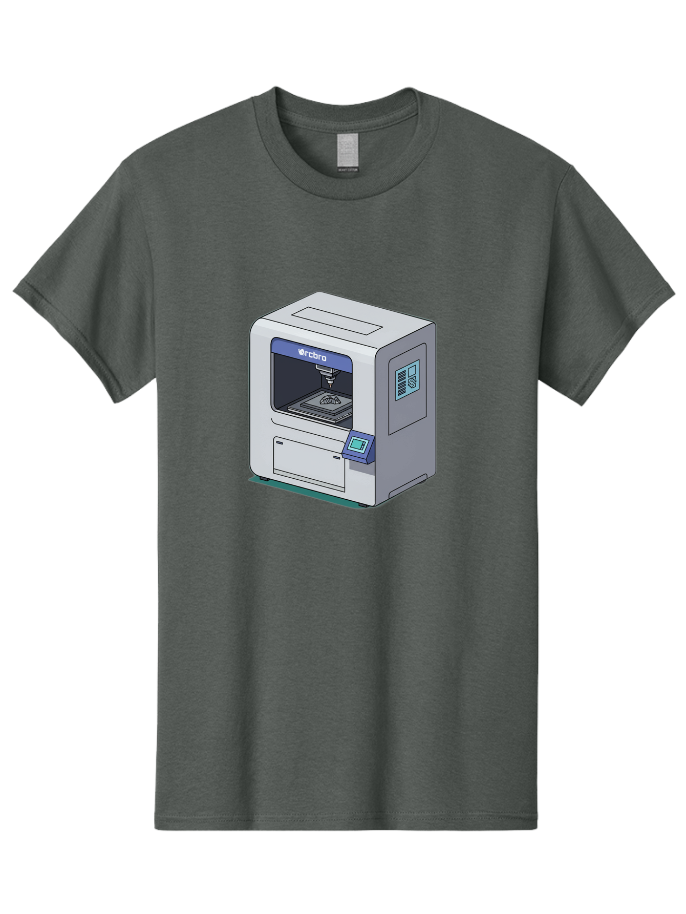 Rcbro-3D-Printer Men'S Graphic Tee, 100% Cotton, Comfortable Casual Summer Wear, Machine Washable, 3D Printing Technology, Rcbro 3D Printer, Digital Fabrication, Additive Manufacturing, Precision Engineering, Innovative Design, Bab323