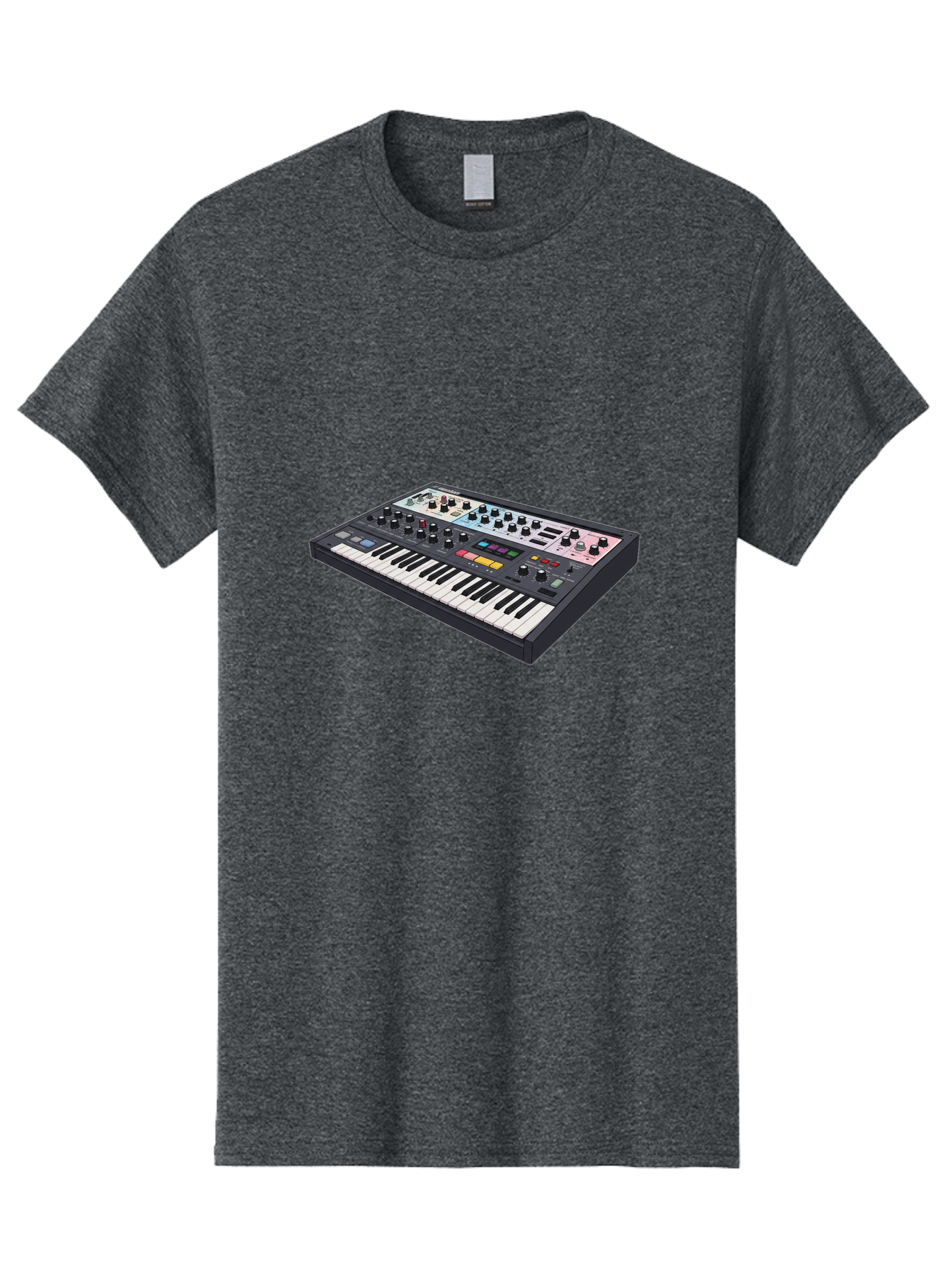 Roland-Jupiter-8 Men'S Graphic Tee, 100% Cotton, Comfortable Casual Summer Wear, Machine Washable, Music Synthesizer, Electronic Keyboard, Midi Controller, Sound Editing, Music Production, Audio Equipment, Musical Instrument, Korg Synthesizer, Bab362