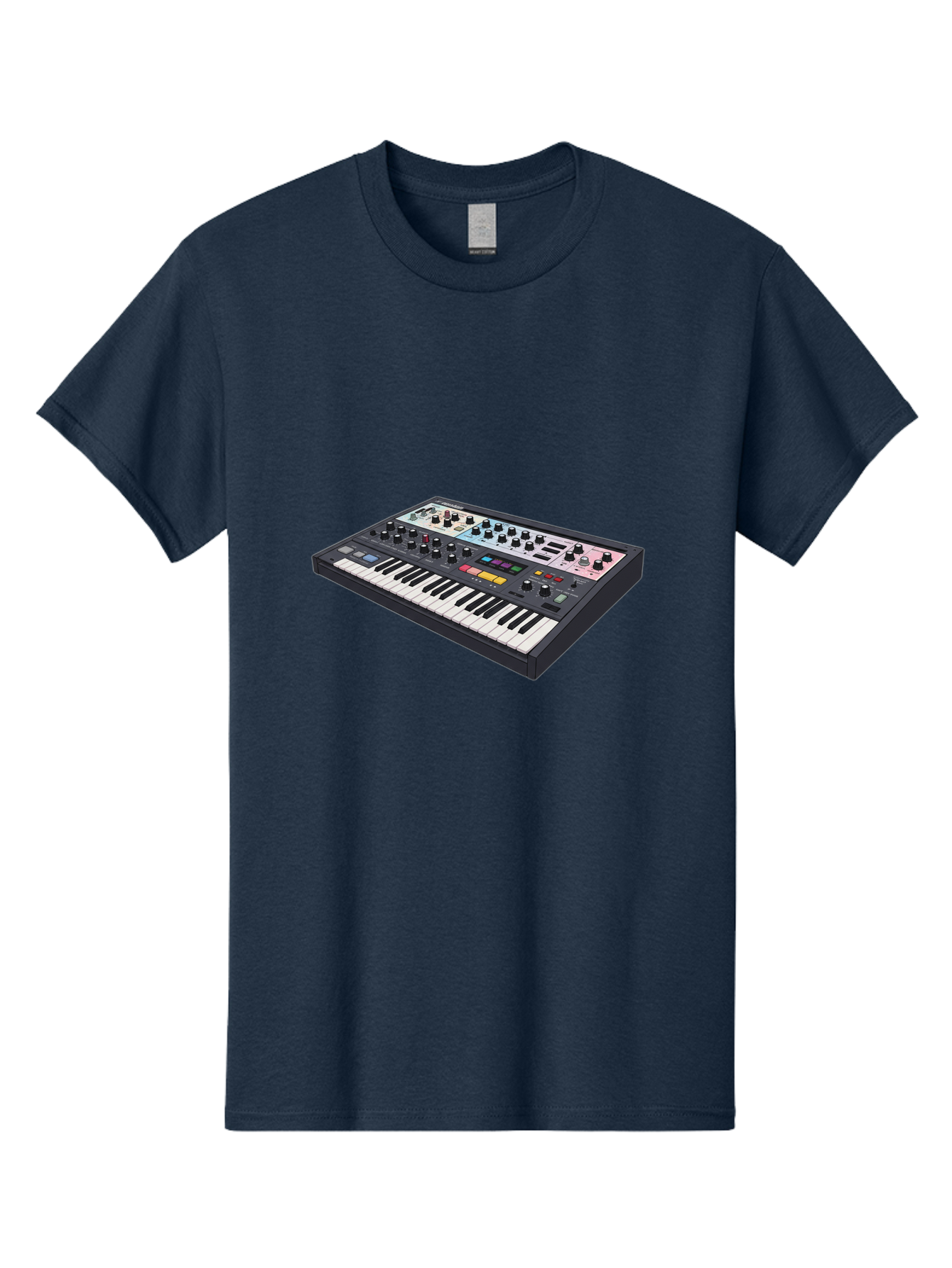 Roland-Jupiter-8 Men'S Graphic Tee, 100% Cotton, Comfortable Casual Summer Wear, Machine Washable, Music Synthesizer, Electronic Keyboard, Midi Controller, Sound Editing, Music Production, Audio Equipment, Musical Instrument, Korg Synthesizer, Bab362