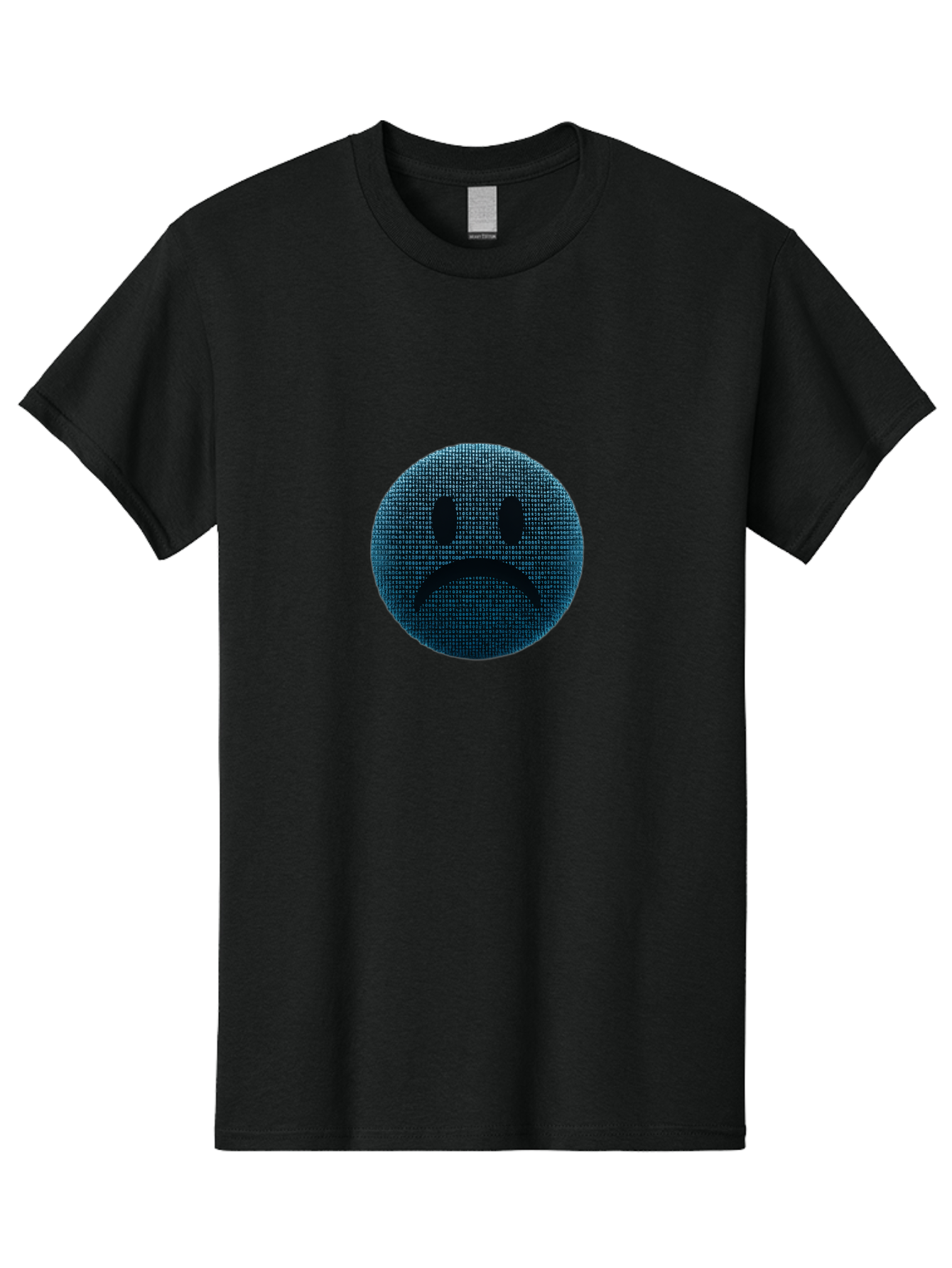 Sad-Face Men'S Graphic Tee, 100% Cotton, Comfortable Casual Summer Wear, Machine Washable, Sad Face Emoticon, Unhappy Expression, Displeased Emotion, Negative Sentiment, Frowning Face, Upset Feeling, Distressed Mood Bab372