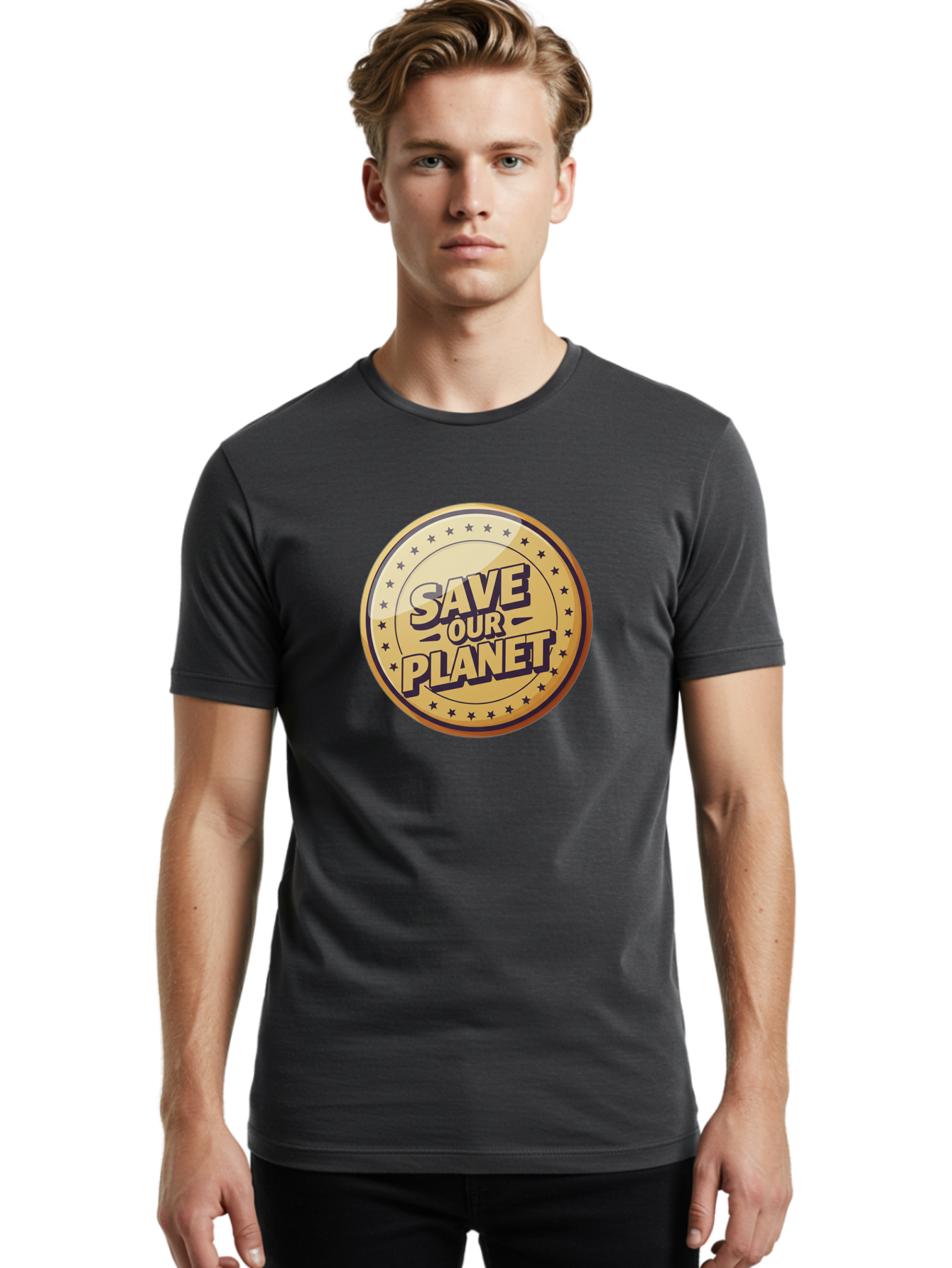 Save-Our-Planet-5 Men'S Graphic Tee, 100% Cotton, Comfortable Casual Summer Wear, Machine Washable, Save Our Planet, Environmental Conservation, Eco-Friendly Initiatives, Sustainability Efforts, Earth Protection, Green Movement, Eco Activism, Bab381
