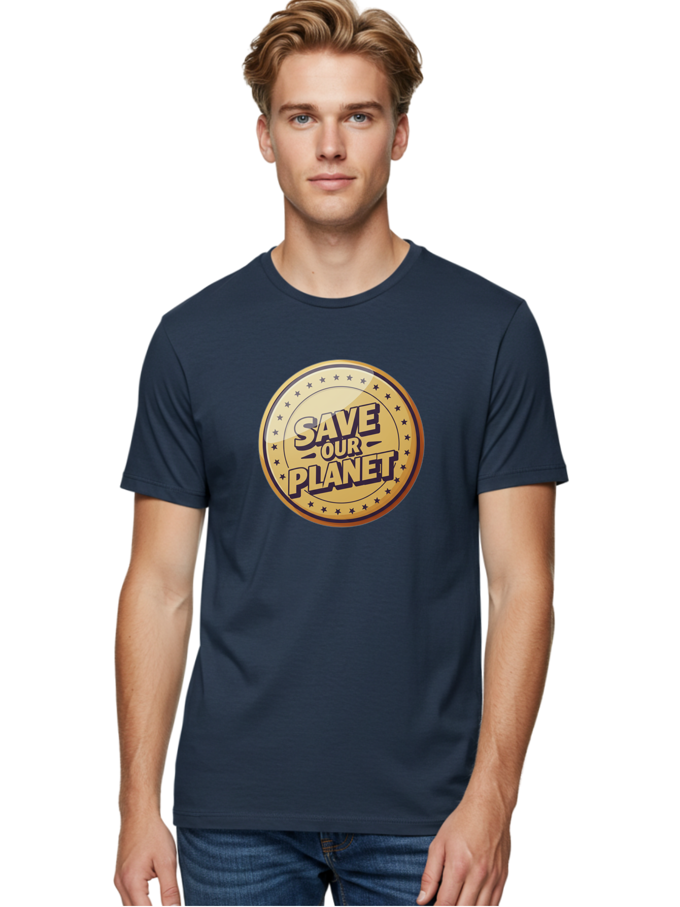 Save-Our-Planet-5 Men'S Graphic Tee, 100% Cotton, Comfortable Casual Summer Wear, Machine Washable, Save Our Planet, Environmental Conservation, Eco-Friendly Initiatives, Sustainability Efforts, Earth Protection, Green Movement, Eco Activism, Bab381