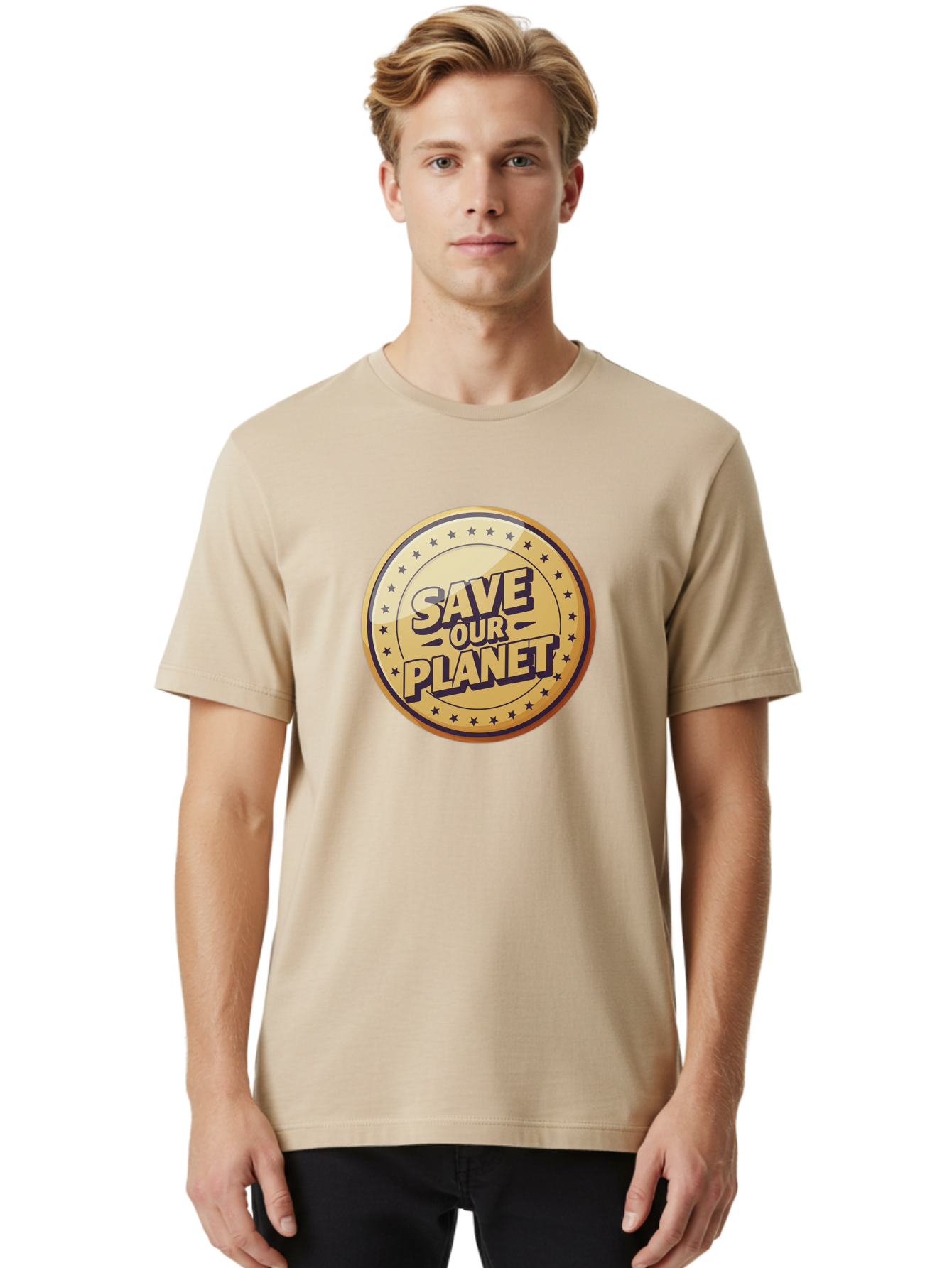 Save-Our-Planet-5 Men'S Graphic Tee, 100% Cotton, Comfortable Casual Summer Wear, Machine Washable, Save Our Planet, Environmental Conservation, Eco-Friendly Initiatives, Sustainability Efforts, Earth Protection, Green Movement, Eco Activism, Bab381