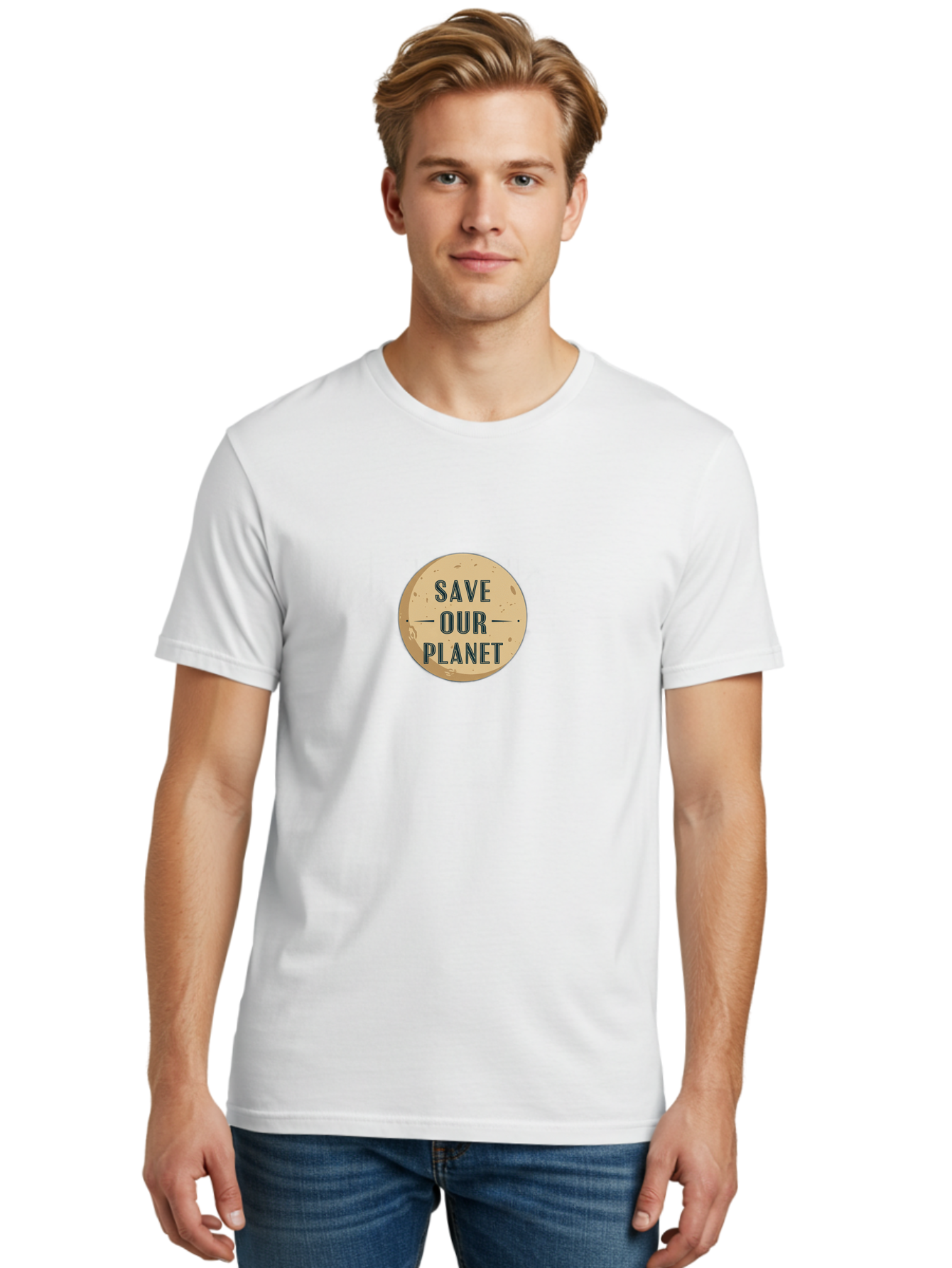 Save-Our-Planet-6 Men'S Graphic Tee, 100% Cotton, Comfortable Casual Summer Wear, Machine Washable, Save Our Planet, Earth Conservation, Environmental Protection, Eco Friendly Message, Global Sustainability, Planet Care Bab382