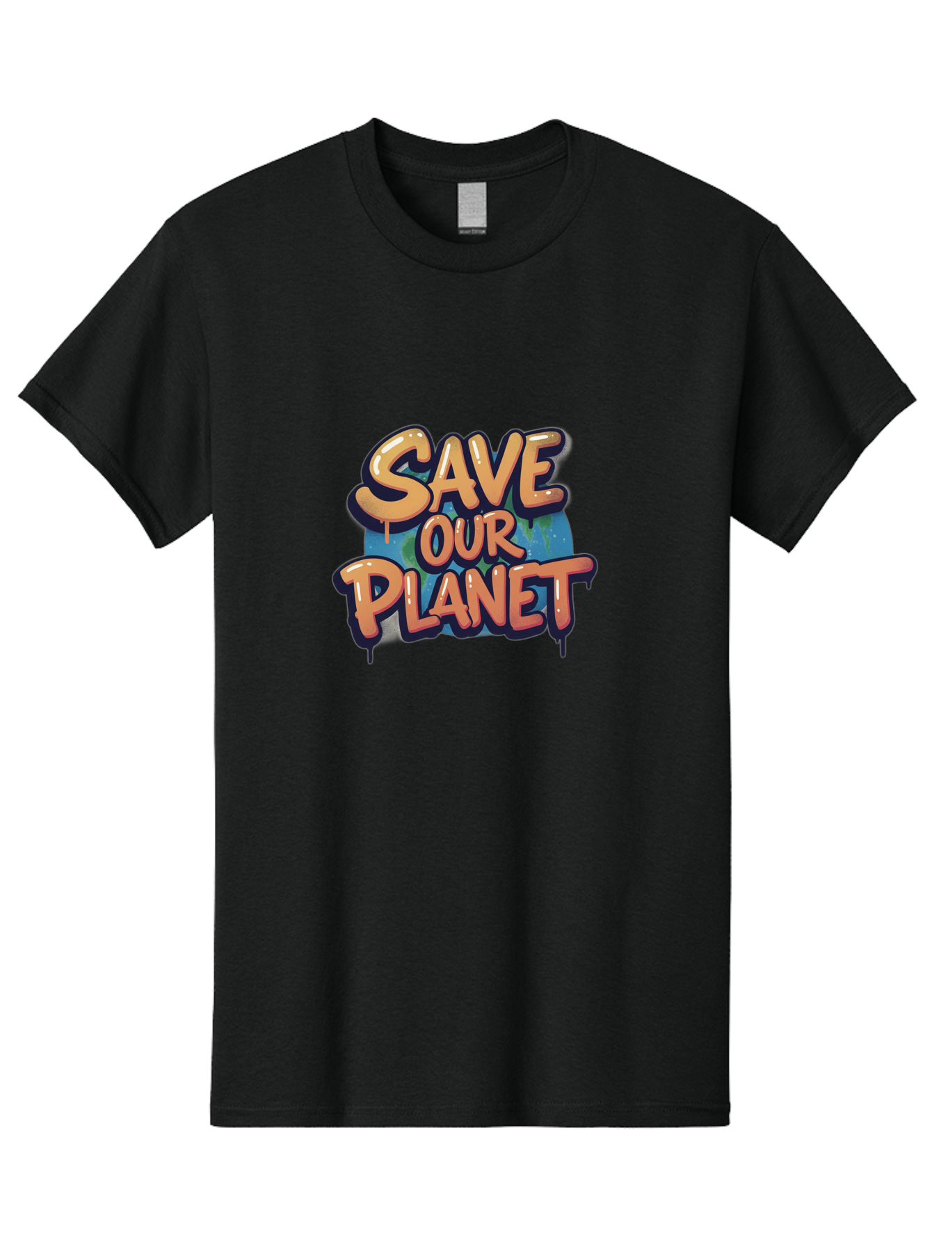 Save-Our-Planet-7 Men'S Graphic Tee, 100% Cotton, Comfortable Casual Summer Wear, Machine Washable, Save The Planet, Eco Friendly, Environmental Awareness, Sustainability, Climate Change, Earth Protection, Green Movement, Conservation Efforts, Bab383