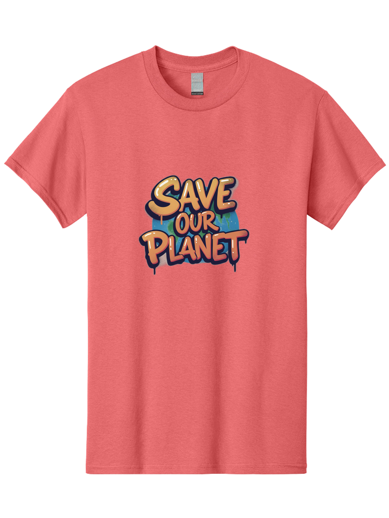 Save-Our-Planet-7 Men'S Graphic Tee, 100% Cotton, Comfortable Casual Summer Wear, Machine Washable, Save The Planet, Eco Friendly, Environmental Awareness, Sustainability, Climate Change, Earth Protection, Green Movement, Conservation Efforts, Bab383