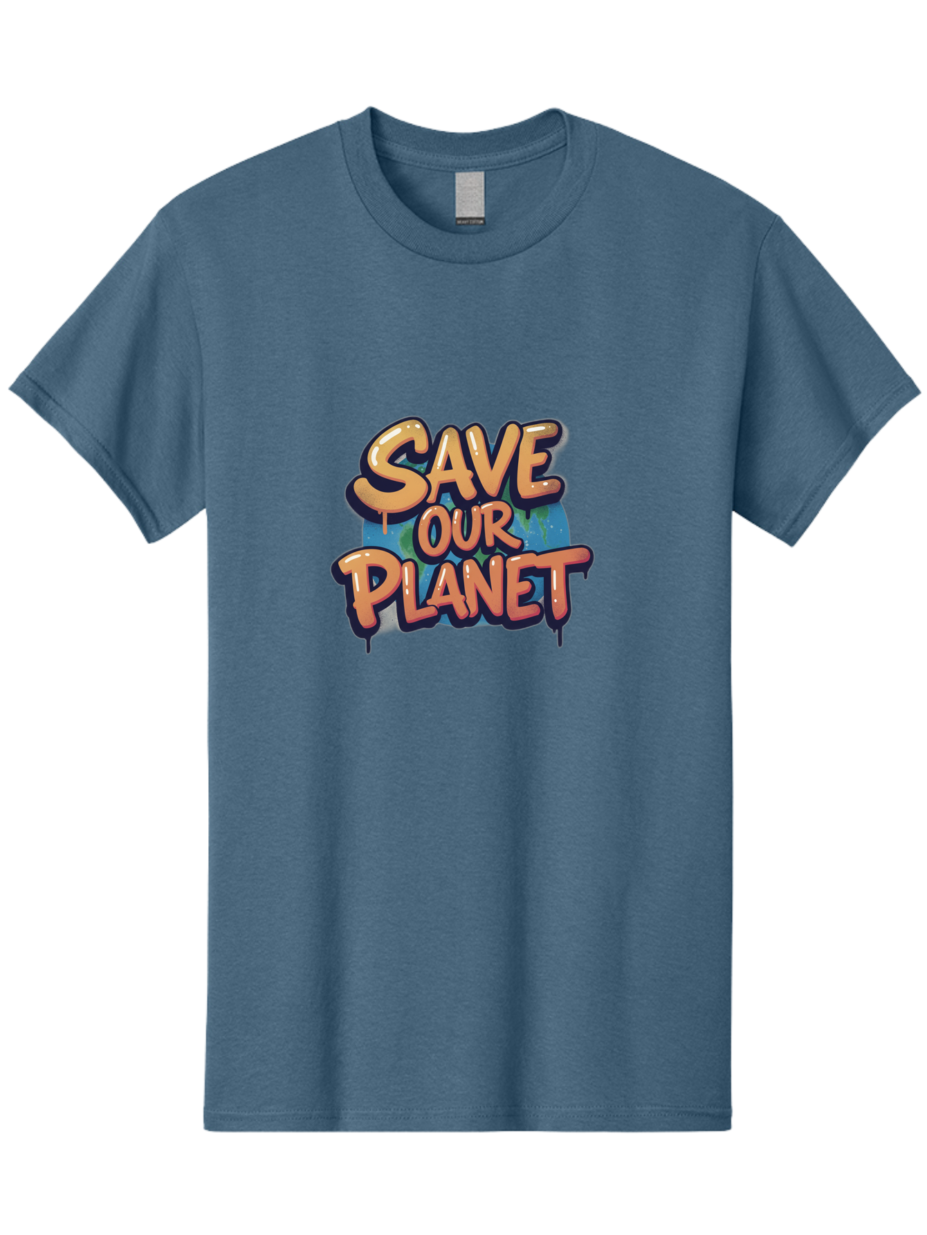 Save-Our-Planet-7 Men'S Graphic Tee, 100% Cotton, Comfortable Casual Summer Wear, Machine Washable, Save The Planet, Eco Friendly, Environmental Awareness, Sustainability, Climate Change, Earth Protection, Green Movement, Conservation Efforts, Bab383