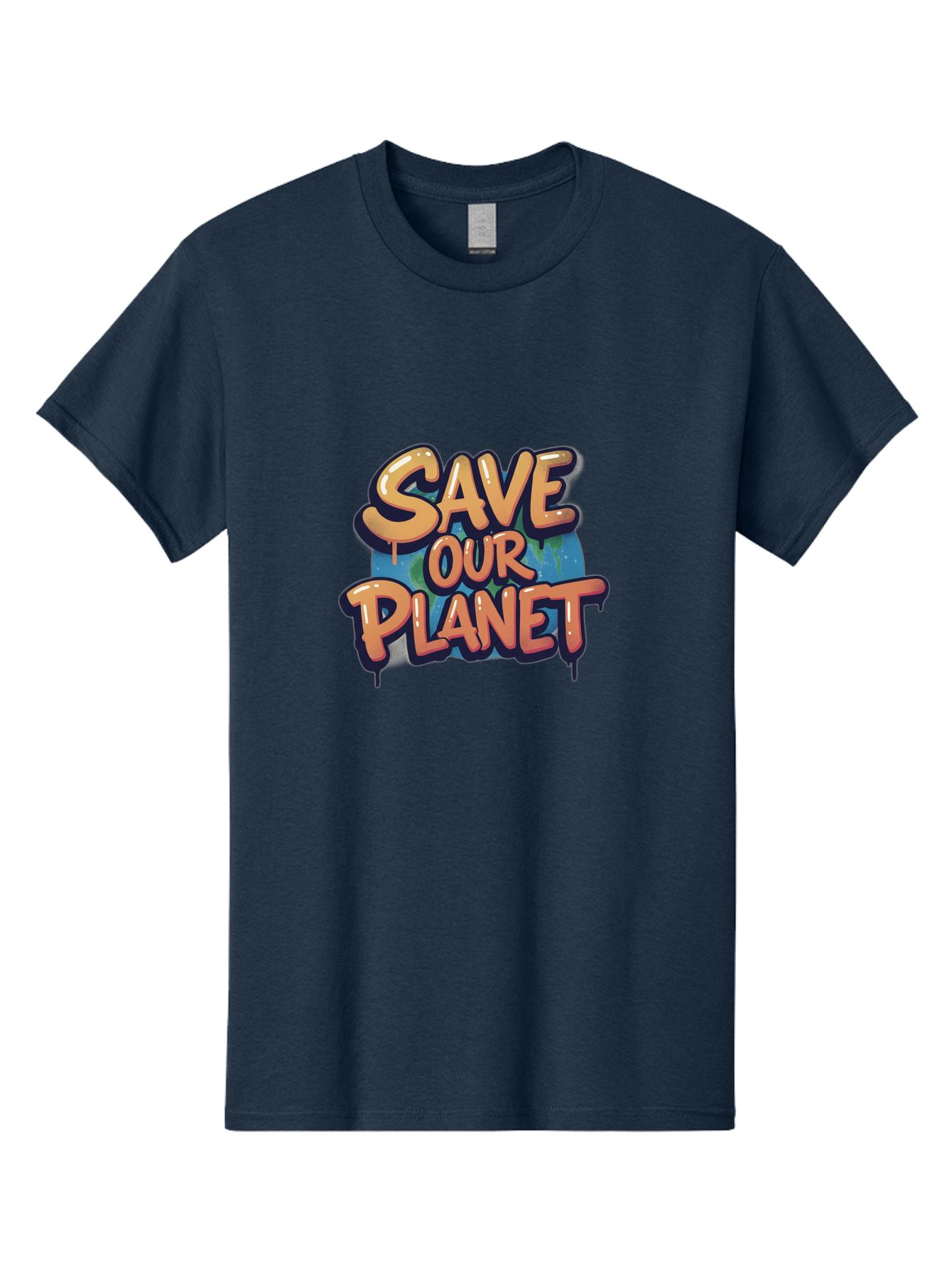 Save-Our-Planet-7 Men'S Graphic Tee, 100% Cotton, Comfortable Casual Summer Wear, Machine Washable, Save The Planet, Eco Friendly, Environmental Awareness, Sustainability, Climate Change, Earth Protection, Green Movement, Conservation Efforts, Bab383