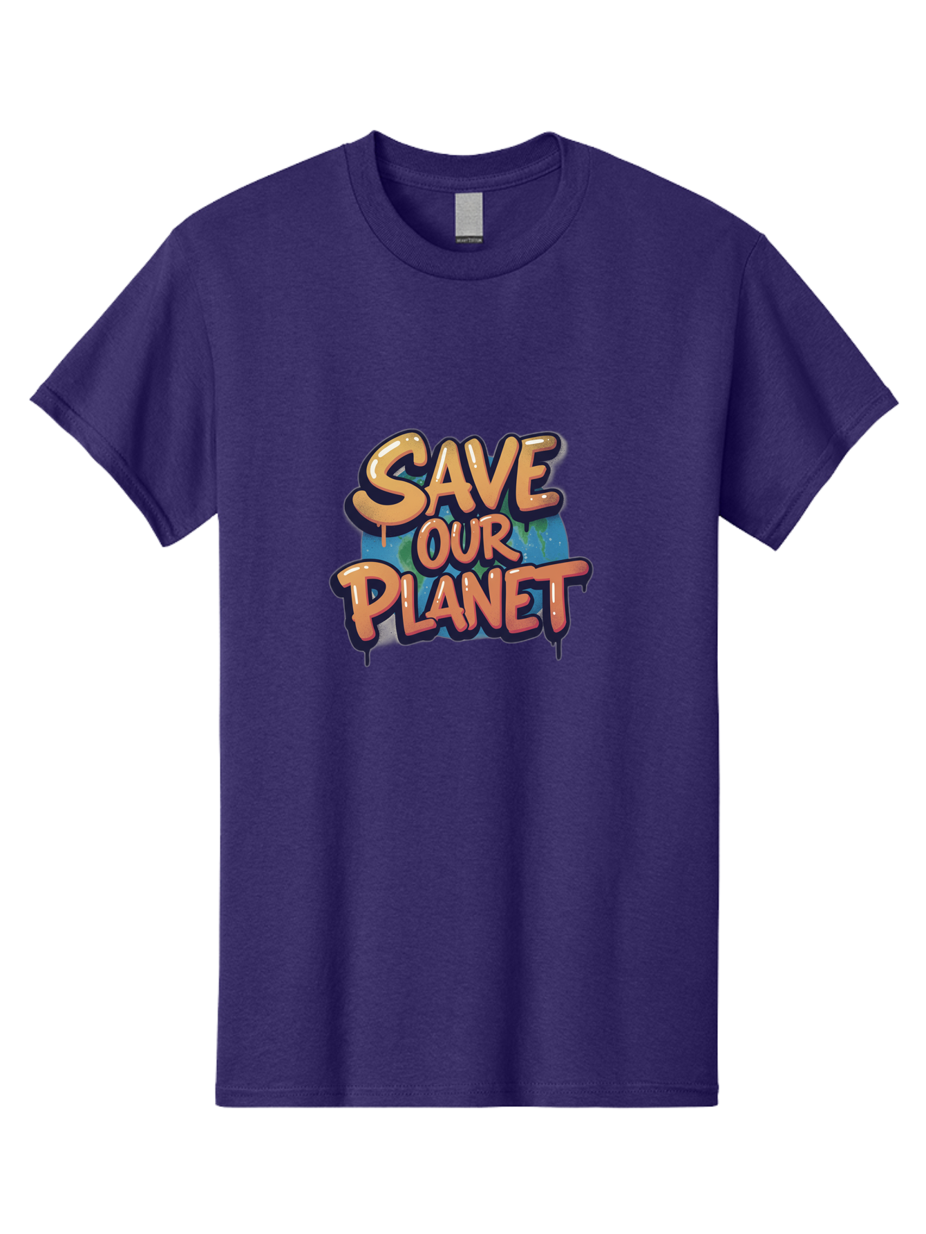 Save-Our-Planet-7 Men'S Graphic Tee, 100% Cotton, Comfortable Casual Summer Wear, Machine Washable, Save The Planet, Eco Friendly, Environmental Awareness, Sustainability, Climate Change, Earth Protection, Green Movement, Conservation Efforts, Bab383