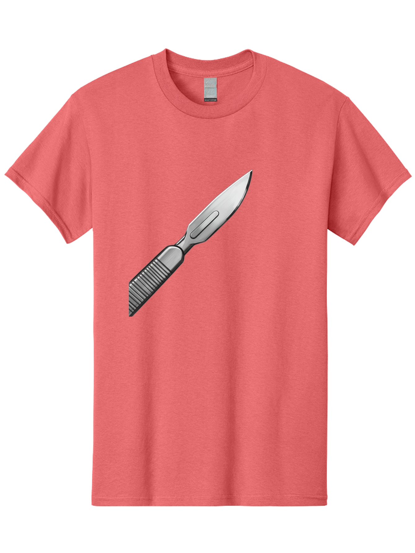 Scalpel Men'S Graphic Tee, 100% Cotton, Comfortable Casual Summer Wear, Machine Washable, Surgical Scalpel, Medical Tool, Sharp Blade, Stainless Steel, Precision Instrument, Surgical Equipment, Medical Illustration Bab386