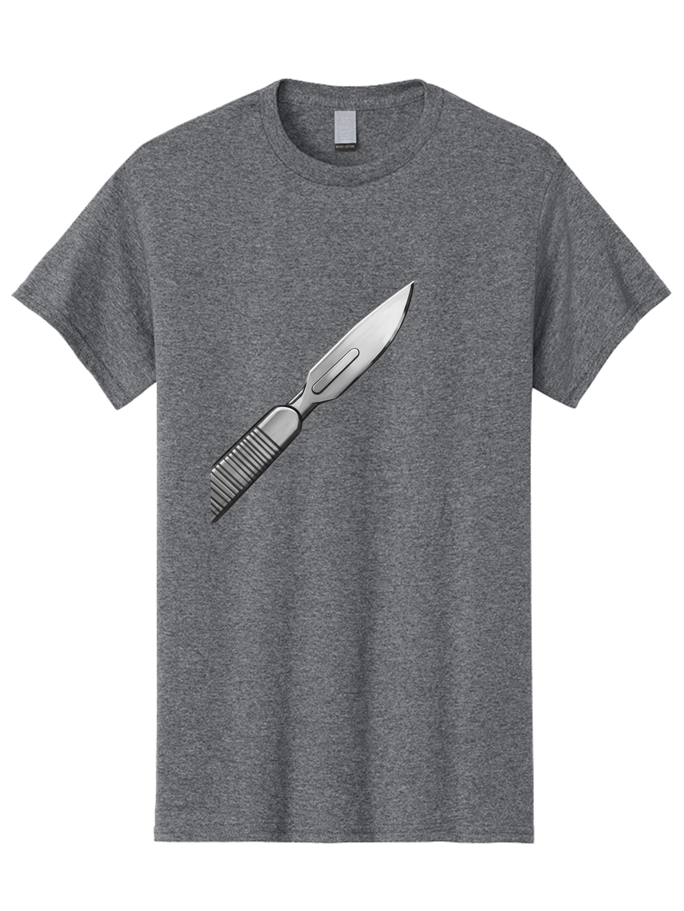Scalpel Men'S Graphic Tee, 100% Cotton, Comfortable Casual Summer Wear, Machine Washable, Surgical Scalpel, Medical Tool, Sharp Blade, Stainless Steel, Precision Instrument, Surgical Equipment, Medical Illustration Bab386