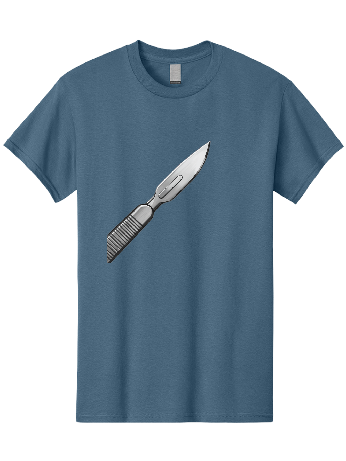 Scalpel Men'S Graphic Tee, 100% Cotton, Comfortable Casual Summer Wear, Machine Washable, Surgical Scalpel, Medical Tool, Sharp Blade, Stainless Steel, Precision Instrument, Surgical Equipment, Medical Illustration Bab386