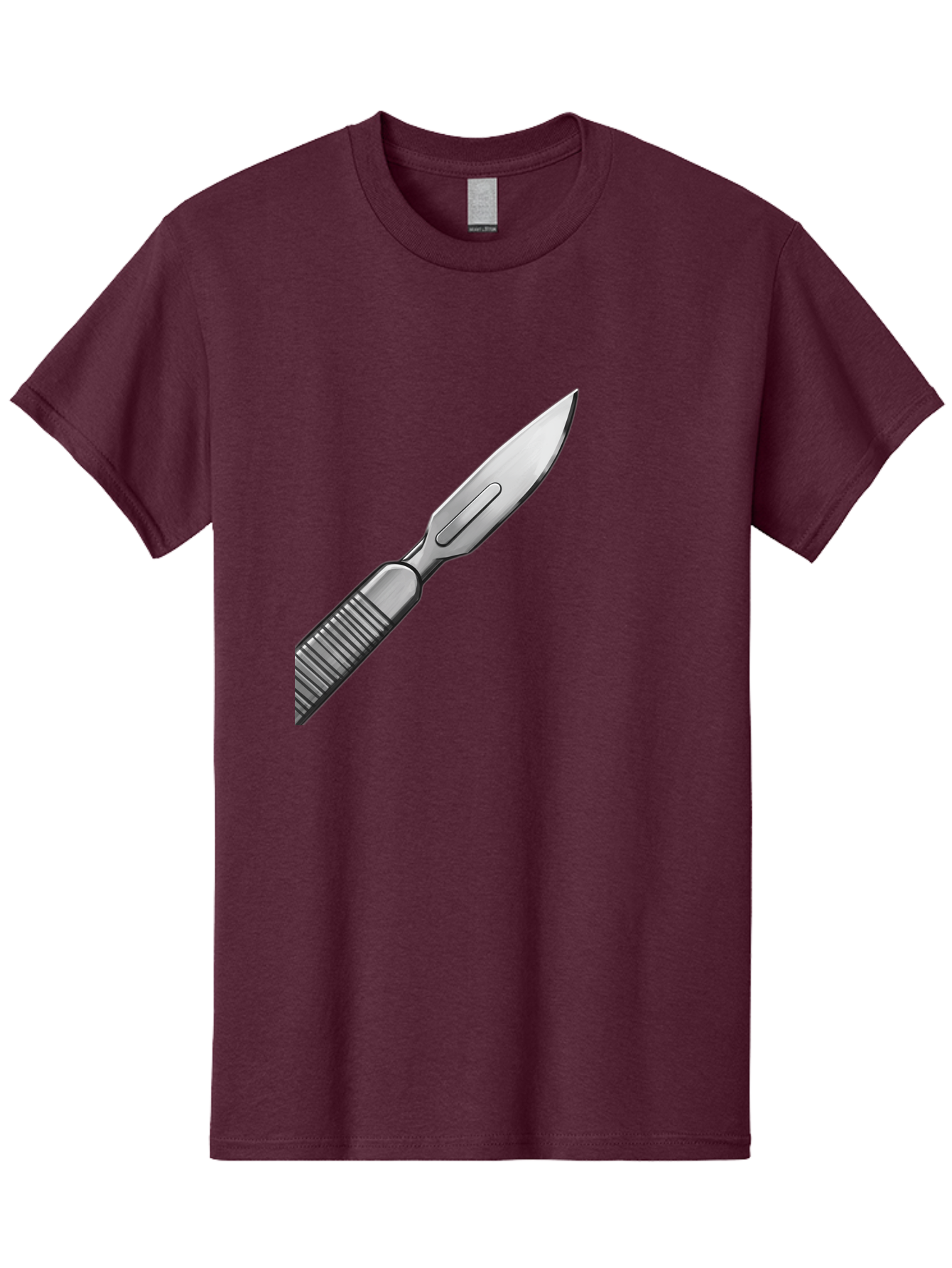 Scalpel Men'S Graphic Tee, 100% Cotton, Comfortable Casual Summer Wear, Machine Washable, Surgical Scalpel, Medical Tool, Sharp Blade, Stainless Steel, Precision Instrument, Surgical Equipment, Medical Illustration Bab386