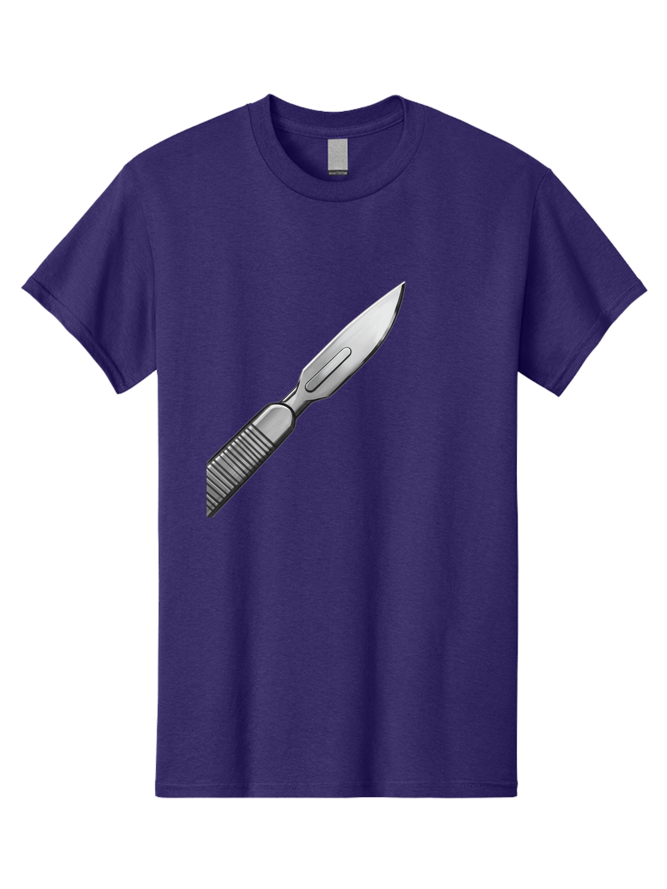 Scalpel Men'S Graphic Tee, 100% Cotton, Comfortable Casual Summer Wear, Machine Washable, Surgical Scalpel, Medical Tool, Sharp Blade, Stainless Steel, Precision Instrument, Surgical Equipment, Medical Illustration Bab386