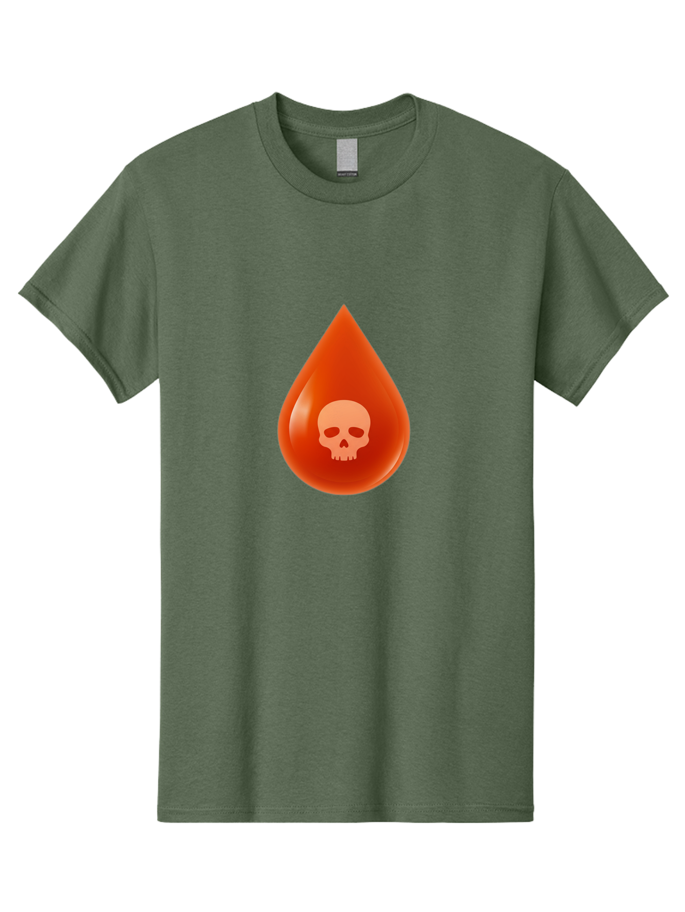 Skull-Drop Men'S Graphic Tee, 100% Cotton, Comfortable Casual Summer Wear, Machine Washable, Skull Symbol, Poison Warning, Danger Sign, Toxic Liquid, Hazardous Substance, Danger Alert, Warning Sign Bab398