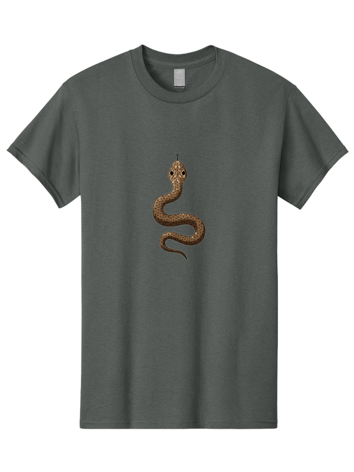 Snake Men'S Graphic Tee, 100% Cotton, Comfortable Casual Summer Wear, Machine Washable, Snake Illustration, Reptile Art, Snake Design, Geometric Patterns, Wildlife Graphics, Symbolic Imagery, Snake Motif, Tribal Art Bab428