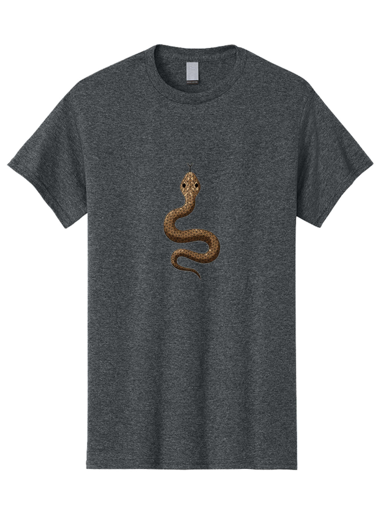 Snake Men'S Graphic Tee, 100% Cotton, Comfortable Casual Summer Wear, Machine Washable, Snake Illustration, Reptile Art, Snake Design, Geometric Patterns, Wildlife Graphics, Symbolic Imagery, Snake Motif, Tribal Art Bab428