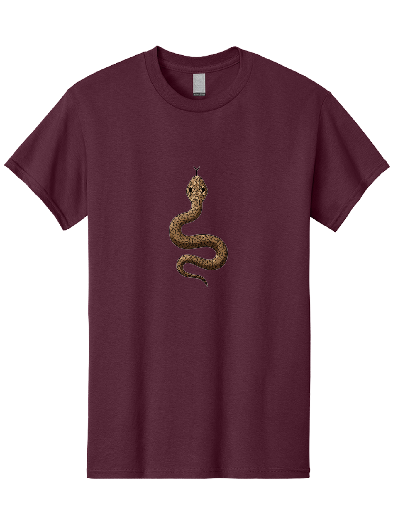 Snake Men'S Graphic Tee, 100% Cotton, Comfortable Casual Summer Wear, Machine Washable, Snake Illustration, Reptile Art, Snake Design, Geometric Patterns, Wildlife Graphics, Symbolic Imagery, Snake Motif, Tribal Art Bab428