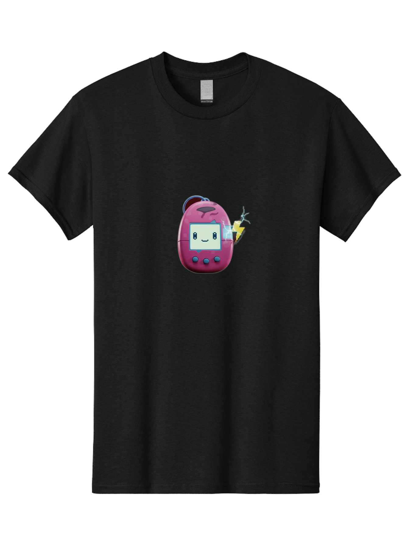 Tamagotchi-13 Men'S Graphic Tee, 100% Cotton, Comfortable Casual Summer Wear, Machine Washable, Retro Toy, Digital Pet, Nostalgic Game, Tamagotchi, Playful Design, Childrens Toy, Cute Character, Handheld Game, Vintage Tech Bab494
