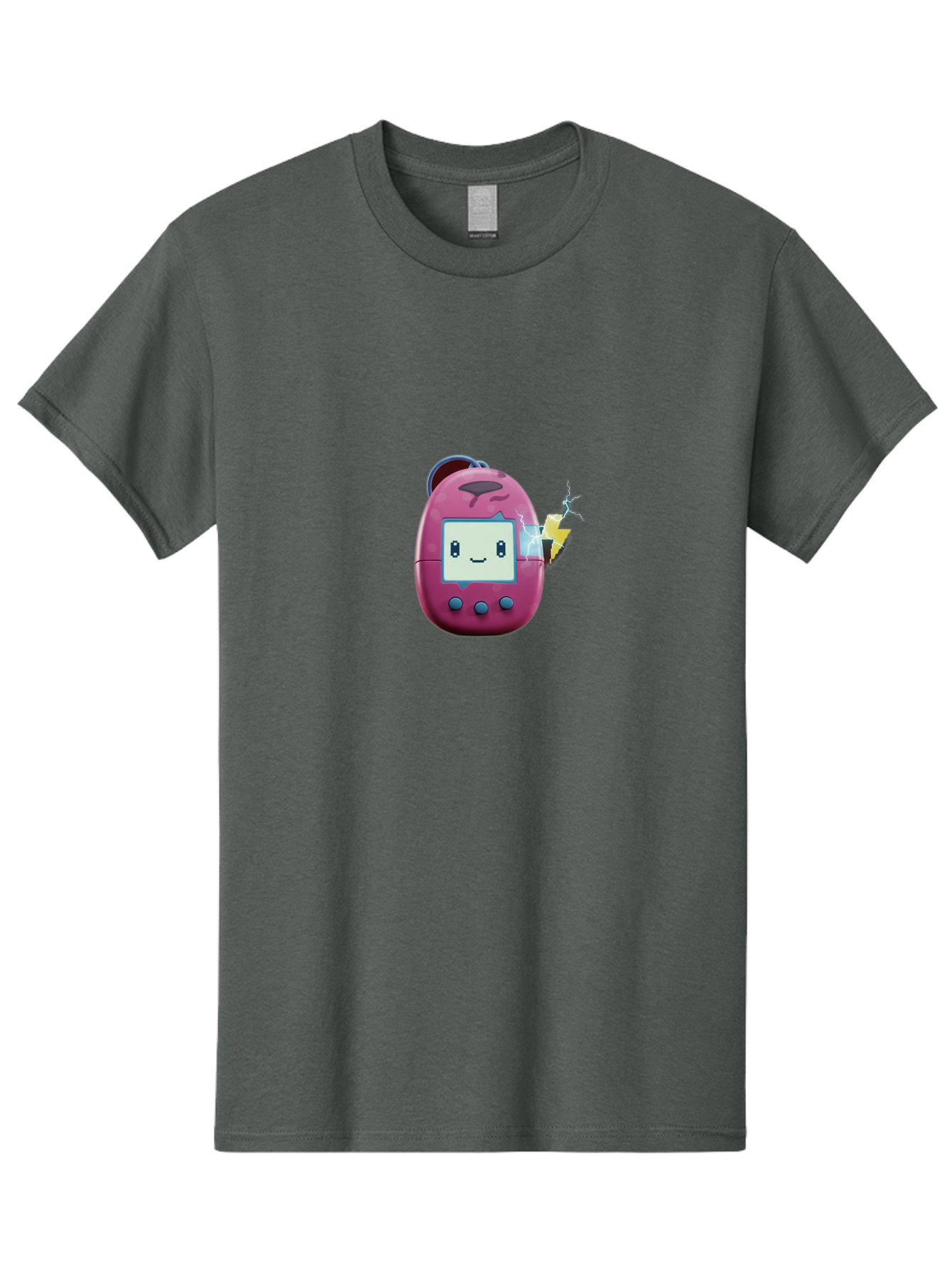Tamagotchi-13 Men'S Graphic Tee, 100% Cotton, Comfortable Casual Summer Wear, Machine Washable, Retro Toy, Digital Pet, Nostalgic Game, Tamagotchi, Playful Design, Childrens Toy, Cute Character, Handheld Game, Vintage Tech Bab494