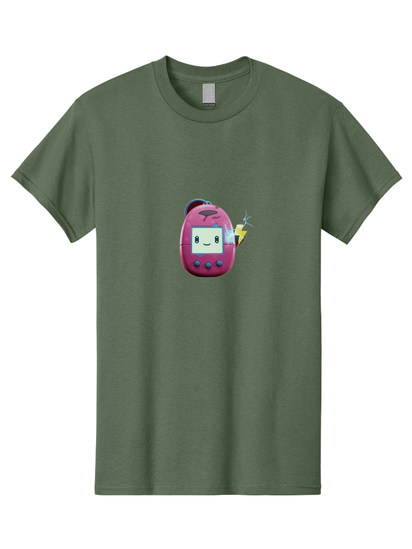 Tamagotchi-13 Men'S Graphic Tee, 100% Cotton, Comfortable Casual Summer Wear, Machine Washable, Retro Toy, Digital Pet, Nostalgic Game, Tamagotchi, Playful Design, Childrens Toy, Cute Character, Handheld Game, Vintage Tech Bab494