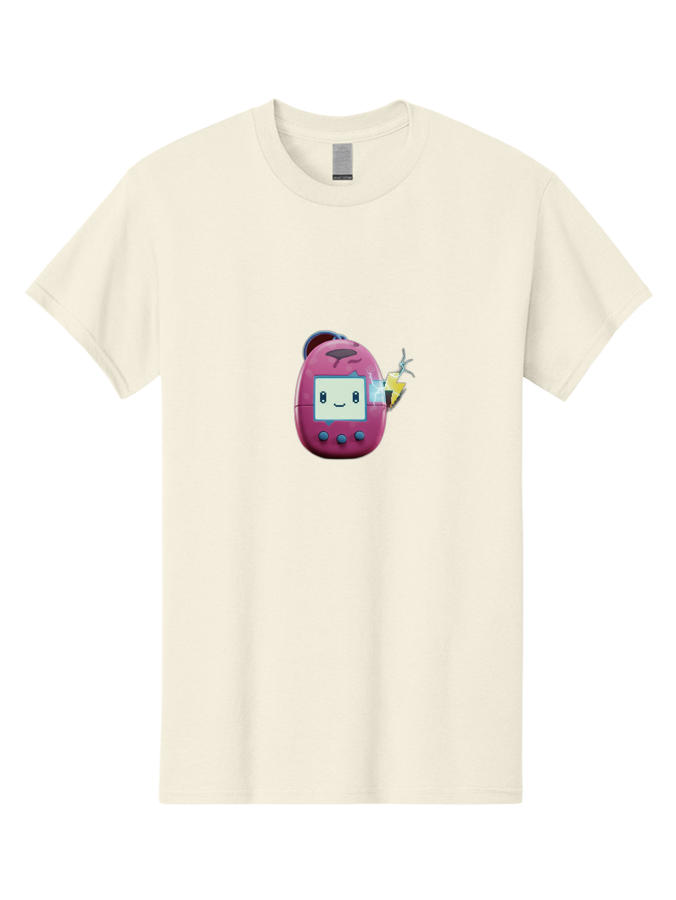 Tamagotchi-13 Men'S Graphic Tee, 100% Cotton, Comfortable Casual Summer Wear, Machine Washable, Retro Toy, Digital Pet, Nostalgic Game, Tamagotchi, Playful Design, Childrens Toy, Cute Character, Handheld Game, Vintage Tech Bab494