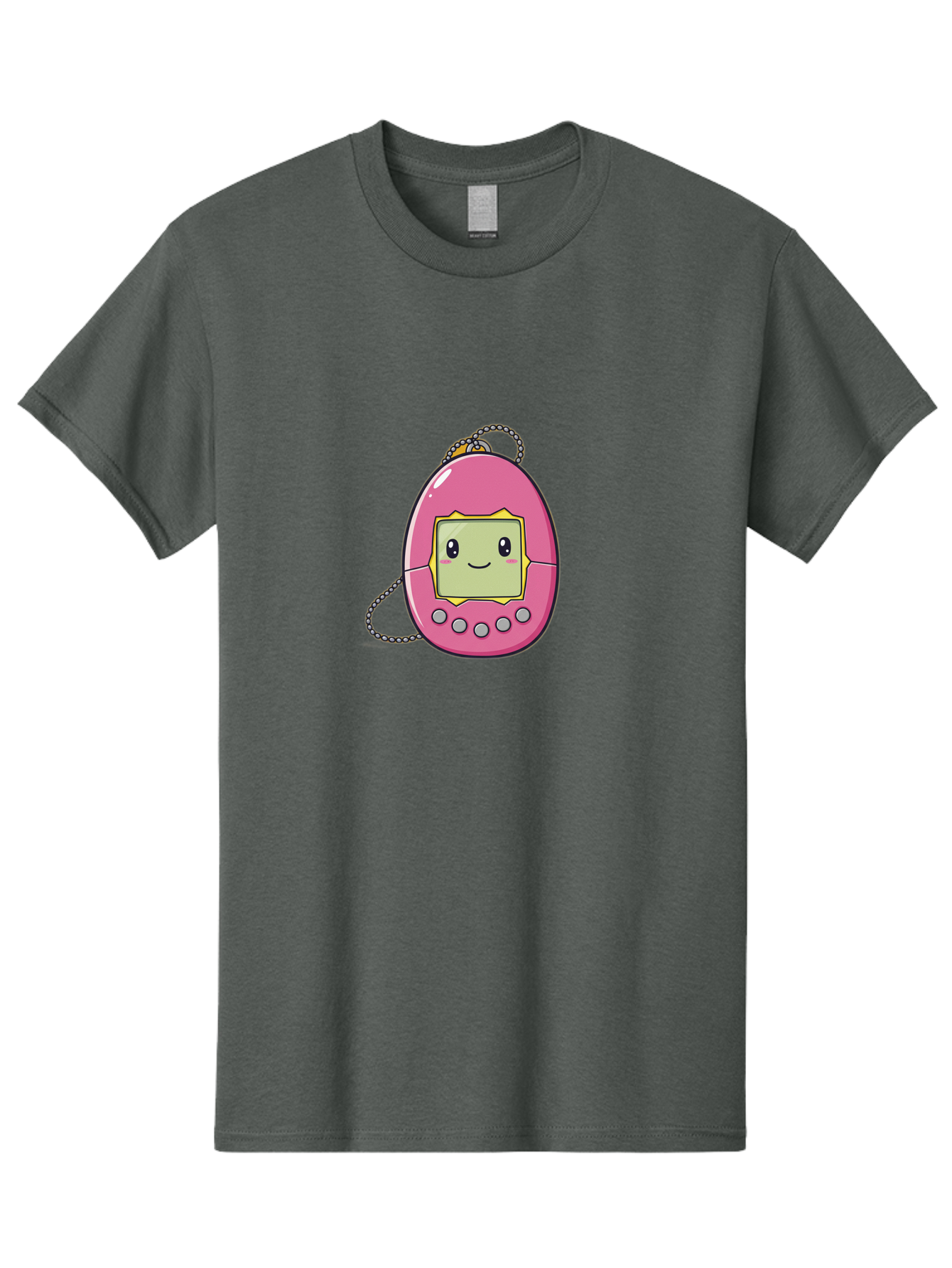 Tamagotchi-14 Men'S Graphic Tee, 100% Cotton, Comfortable Casual Summer Wear, Machine Washable, Digital Pet, Pink Tamagotchi, Cartoon Character, Cute Design, Retro Toy, Nostalgic, Kawaii, Handheld Game, Fun, Entertainment, 90S Kids, Bab495