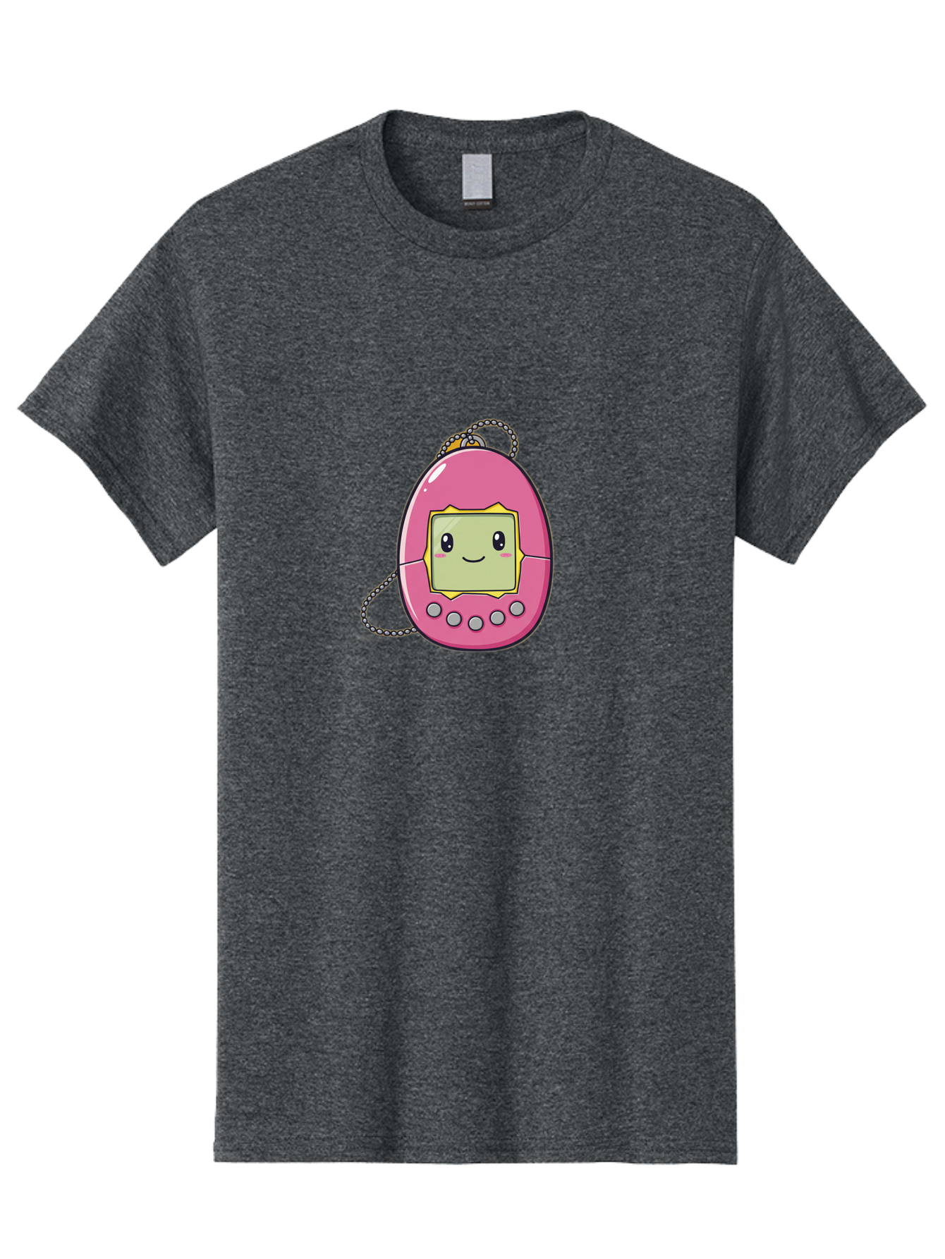 Tamagotchi-14 Men'S Graphic Tee, 100% Cotton, Comfortable Casual Summer Wear, Machine Washable, Digital Pet, Pink Tamagotchi, Cartoon Character, Cute Design, Retro Toy, Nostalgic, Kawaii, Handheld Game, Fun, Entertainment, 90S Kids, Bab495