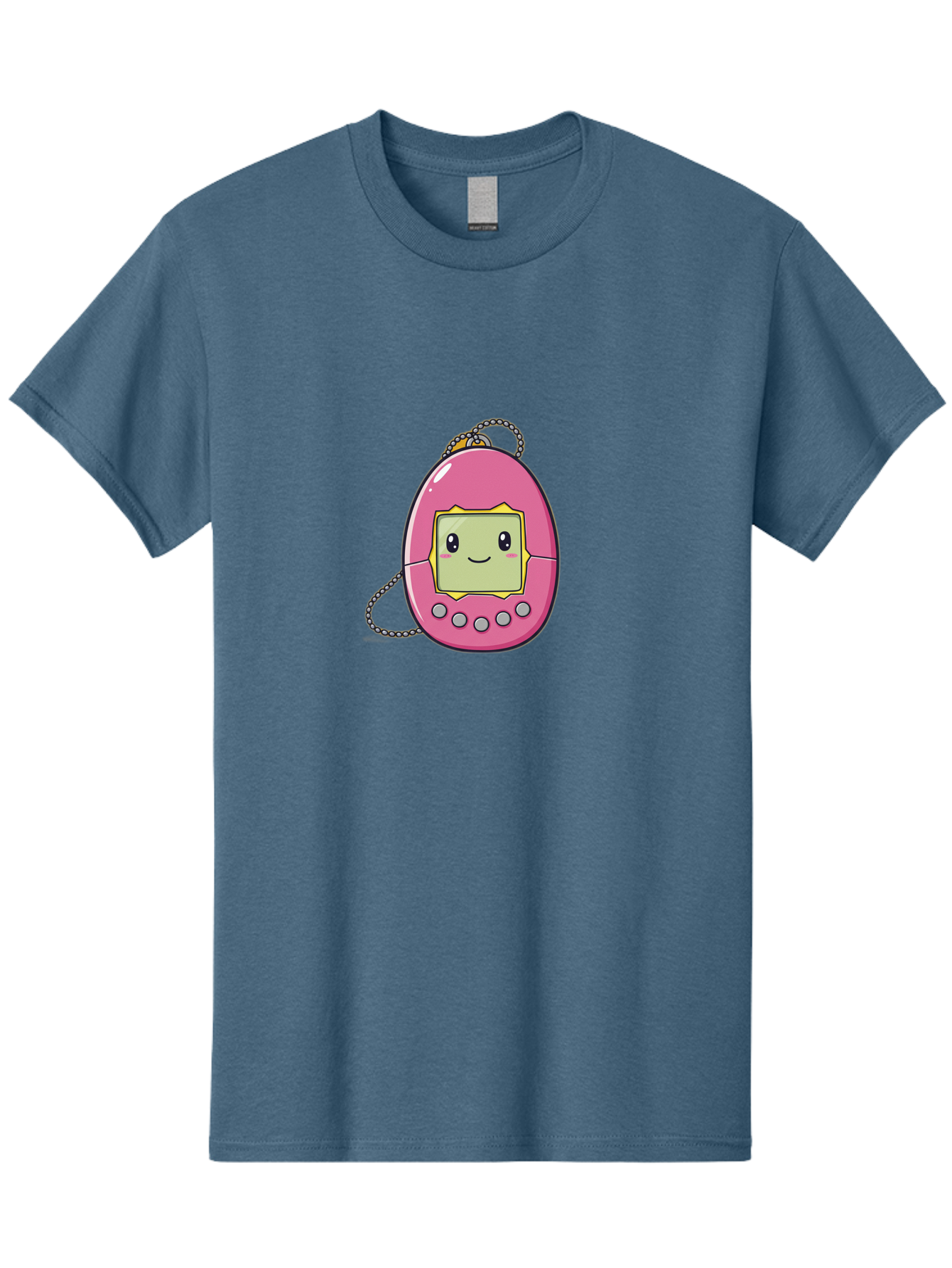 Tamagotchi-14 Men'S Graphic Tee, 100% Cotton, Comfortable Casual Summer Wear, Machine Washable, Digital Pet, Pink Tamagotchi, Cartoon Character, Cute Design, Retro Toy, Nostalgic, Kawaii, Handheld Game, Fun, Entertainment, 90S Kids, Bab495