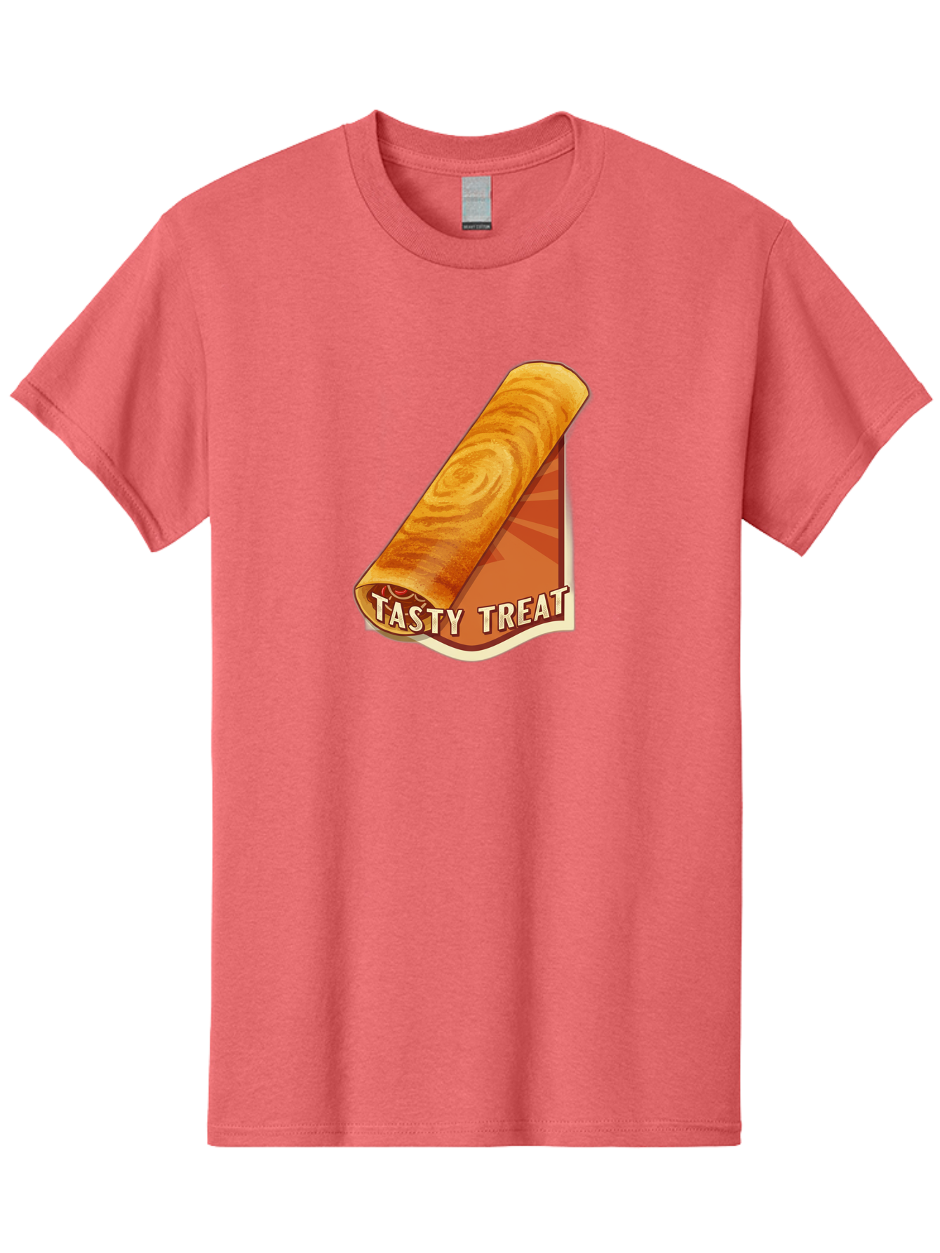 Tasty-Treat-8 Men'S Graphic Tee, 100% Cotton, Comfortable Casual Summer Wear, Machine Washable, Tasty Treat, Sweet Roll, Swirly Pastry, Golden Brown, Dessert, Snack, Treat, Sweet Tooth, Pastry Delight, Delicious Food Bab517