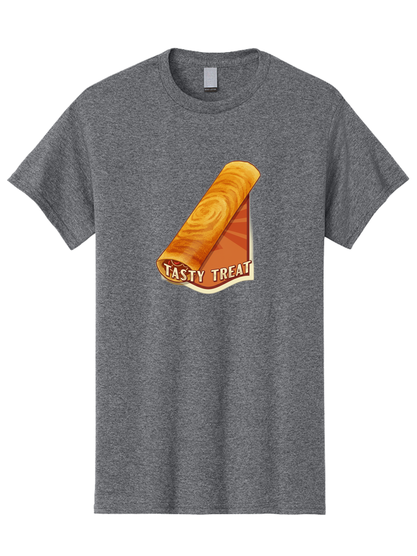 Tasty-Treat-8 Men'S Graphic Tee, 100% Cotton, Comfortable Casual Summer Wear, Machine Washable, Tasty Treat, Sweet Roll, Swirly Pastry, Golden Brown, Dessert, Snack, Treat, Sweet Tooth, Pastry Delight, Delicious Food Bab517