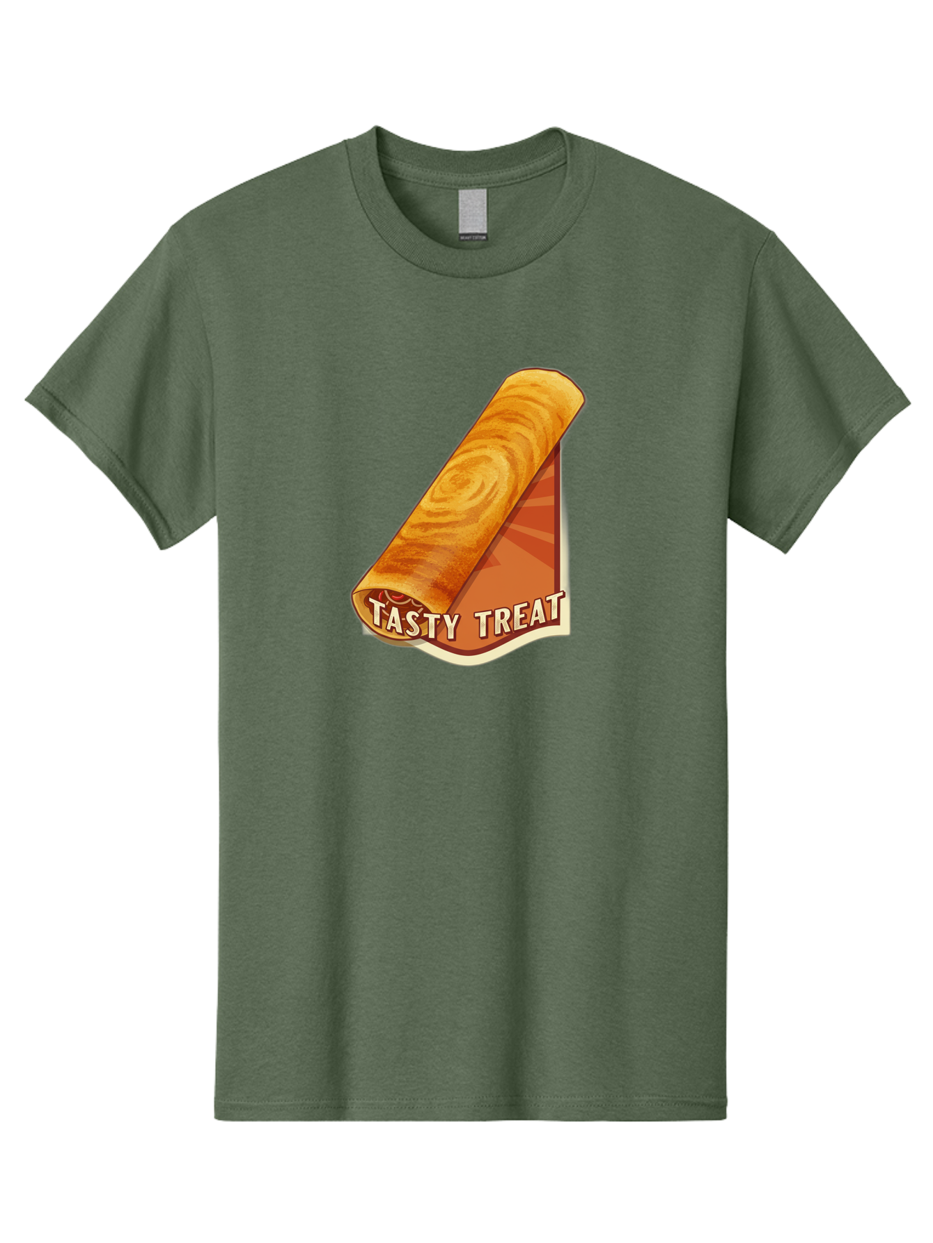 Tasty-Treat-8 Men'S Graphic Tee, 100% Cotton, Comfortable Casual Summer Wear, Machine Washable, Tasty Treat, Sweet Roll, Swirly Pastry, Golden Brown, Dessert, Snack, Treat, Sweet Tooth, Pastry Delight, Delicious Food Bab517