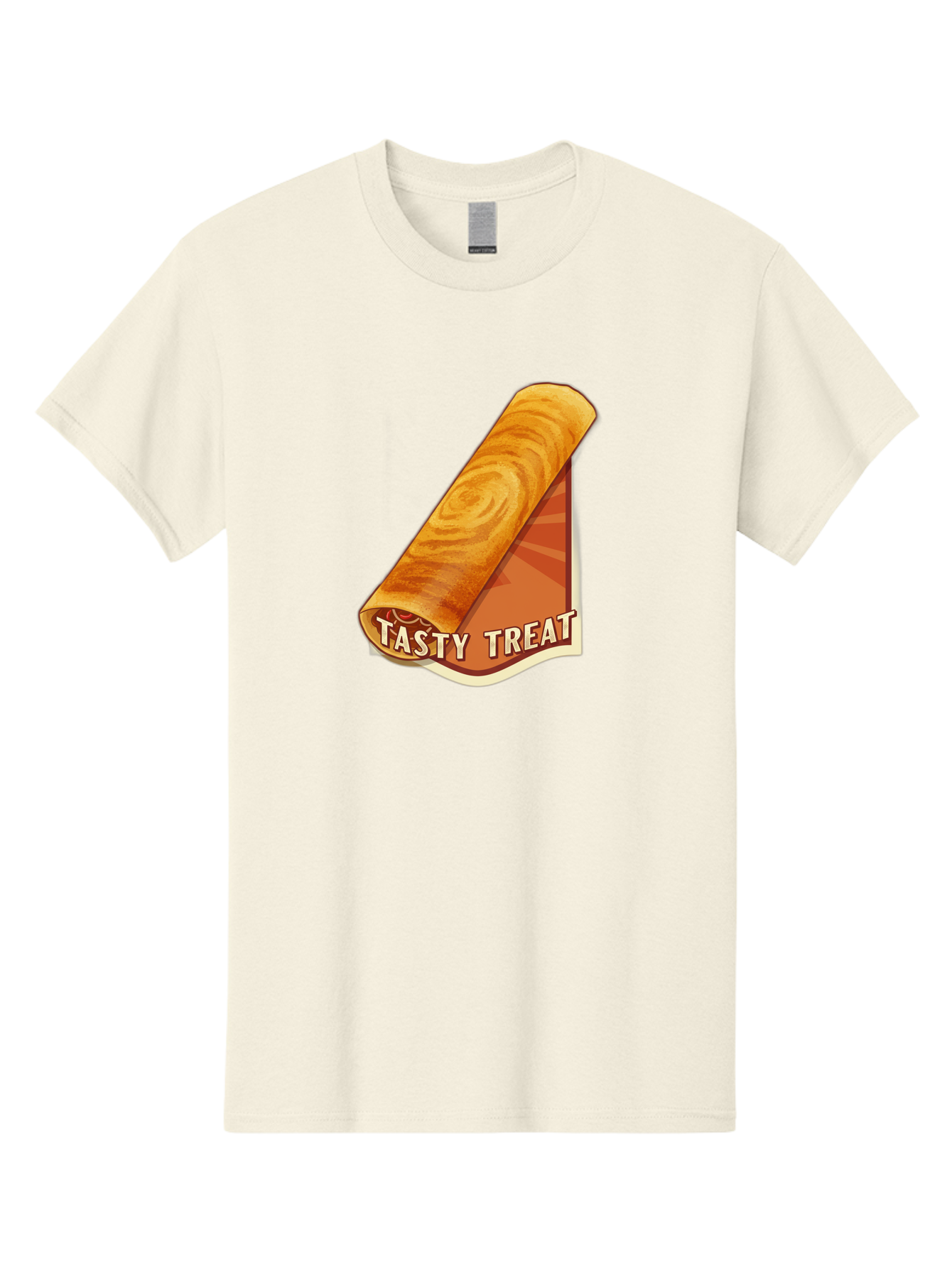Tasty-Treat-8 Men'S Graphic Tee, 100% Cotton, Comfortable Casual Summer Wear, Machine Washable, Tasty Treat, Sweet Roll, Swirly Pastry, Golden Brown, Dessert, Snack, Treat, Sweet Tooth, Pastry Delight, Delicious Food Bab517