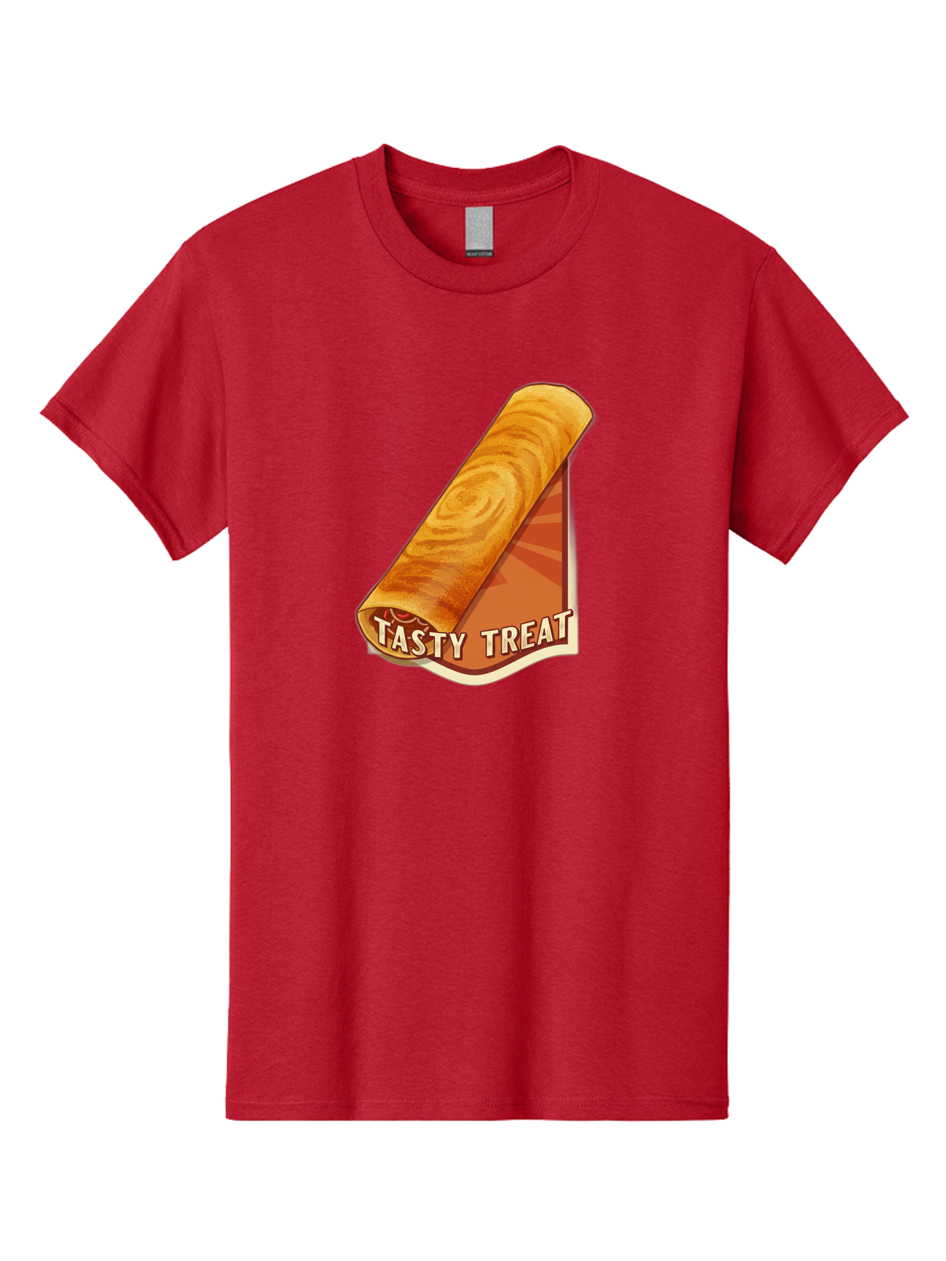 Tasty-Treat-8 Men'S Graphic Tee, 100% Cotton, Comfortable Casual Summer Wear, Machine Washable, Tasty Treat, Sweet Roll, Swirly Pastry, Golden Brown, Dessert, Snack, Treat, Sweet Tooth, Pastry Delight, Delicious Food Bab517