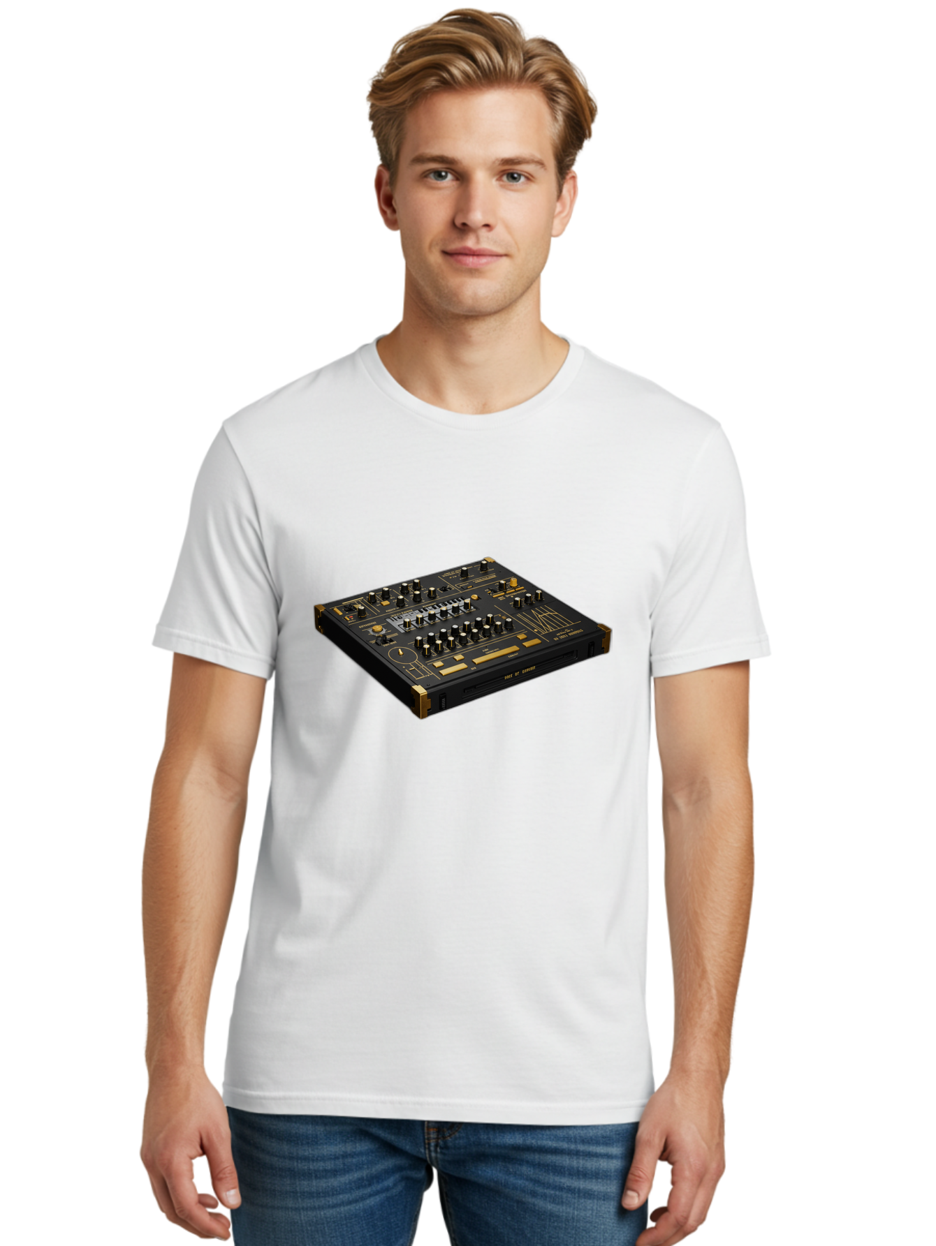 Traktor-Kontrol-S2 Men'S Graphic Tee, 100% Cotton, Comfortable Casual Summer Wear, Machine Washable, Dj Equipment, Sound Mixer, Music Production, Audio Interface, Professional Djing, Electronic Dance Music, Sound Control, Beat Mixing, Bab543
