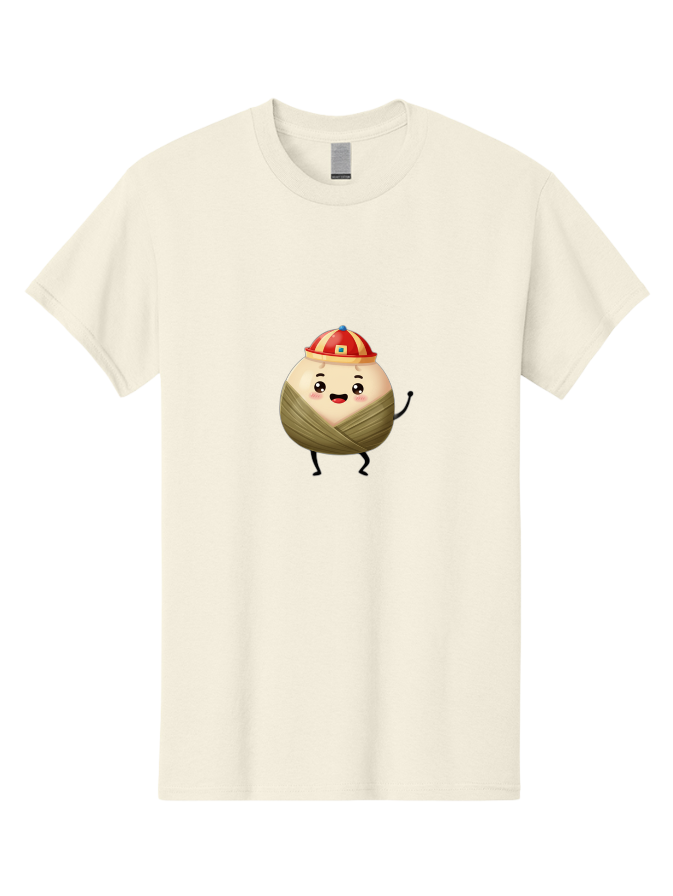 Xiaolongbao-1 Men'S Graphic Tee, 100% Cotton, Comfortable Casual Summer Wear, Machine Washable, Cartoon Dumpling, Steamed Bun, Happy Face, Kawaii Character, Chinese Food, Cute Illustration, Wrapped Dumpling, Smiling Face, Dumpling Character, Bab596