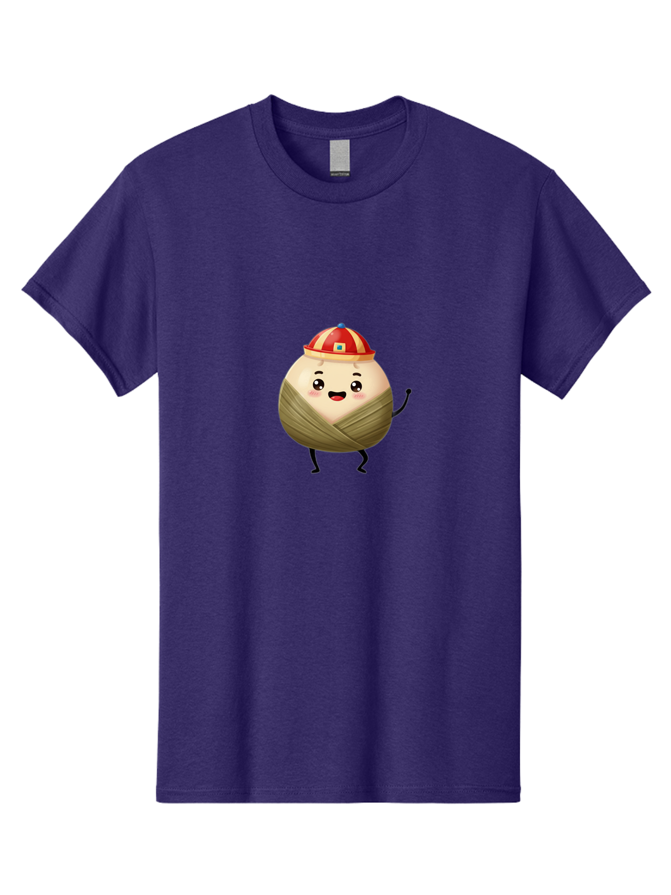 Xiaolongbao-1 Men'S Graphic Tee, 100% Cotton, Comfortable Casual Summer Wear, Machine Washable, Cartoon Dumpling, Steamed Bun, Happy Face, Kawaii Character, Chinese Food, Cute Illustration, Wrapped Dumpling, Smiling Face, Dumpling Character, Bab596