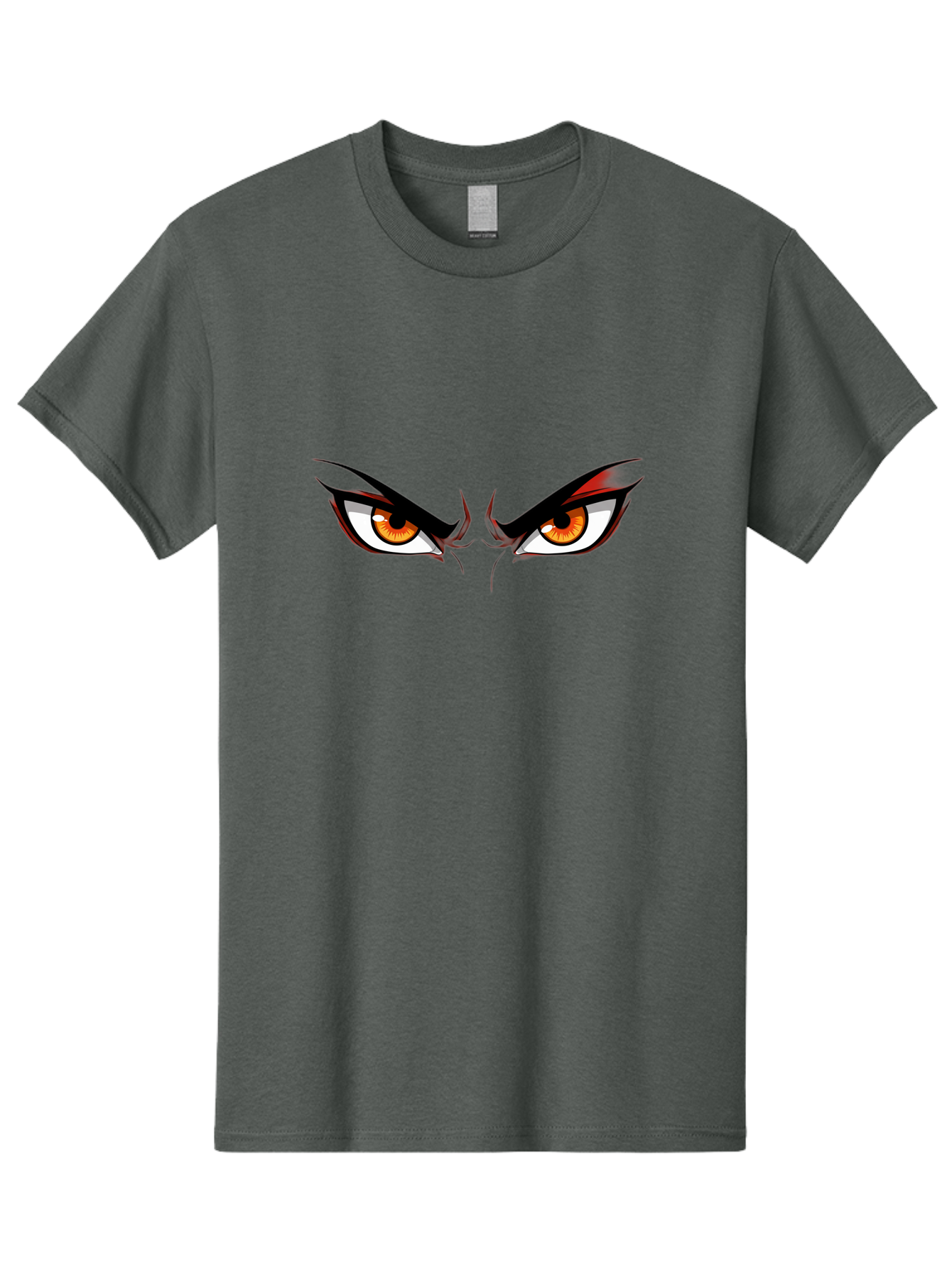 Angry-Eyes-1 Men'S Graphic Tee, 100% Cotton, Comfortable Casual Summer Wear, Machine Washable, Menacing Stare, Angry Eyes, Intense Gaze, Dramatic Eye Makeup, Anime Style, Cartoonish Illustration, Fierce Expression, Eye Contact Bab645
