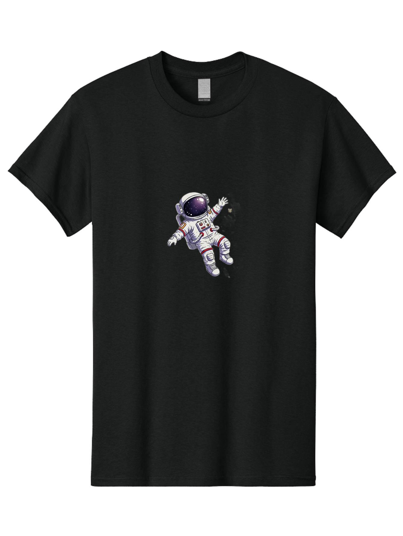 Astronaut-Floating Men'S Graphic Tee, 100% Cotton, Comfortable Casual Summer Wear, Machine Washable, Astronaut In Space, Floating Astronaut, White Spacesuit, Red Accents, Helmet With Stars, Space Exploration, Zero Gravity, Futuristic Design Bab651