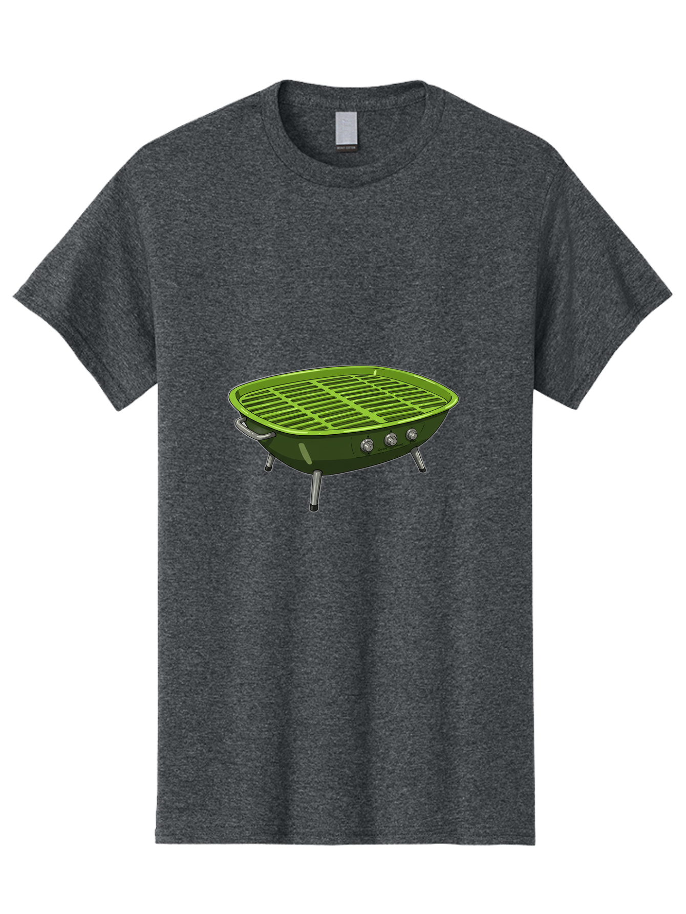 Barbecue-Grill-6 Men'S Graphic Tee, 100% Cotton, Comfortable Casual Summer Wear, Machine Washable, Portable Grill, Barbecue Cooking, Outdoor Cooking, Gas Grill, Silver Legs, Control Knobs, Grill Grate, Outdoor Entertaining Bab660