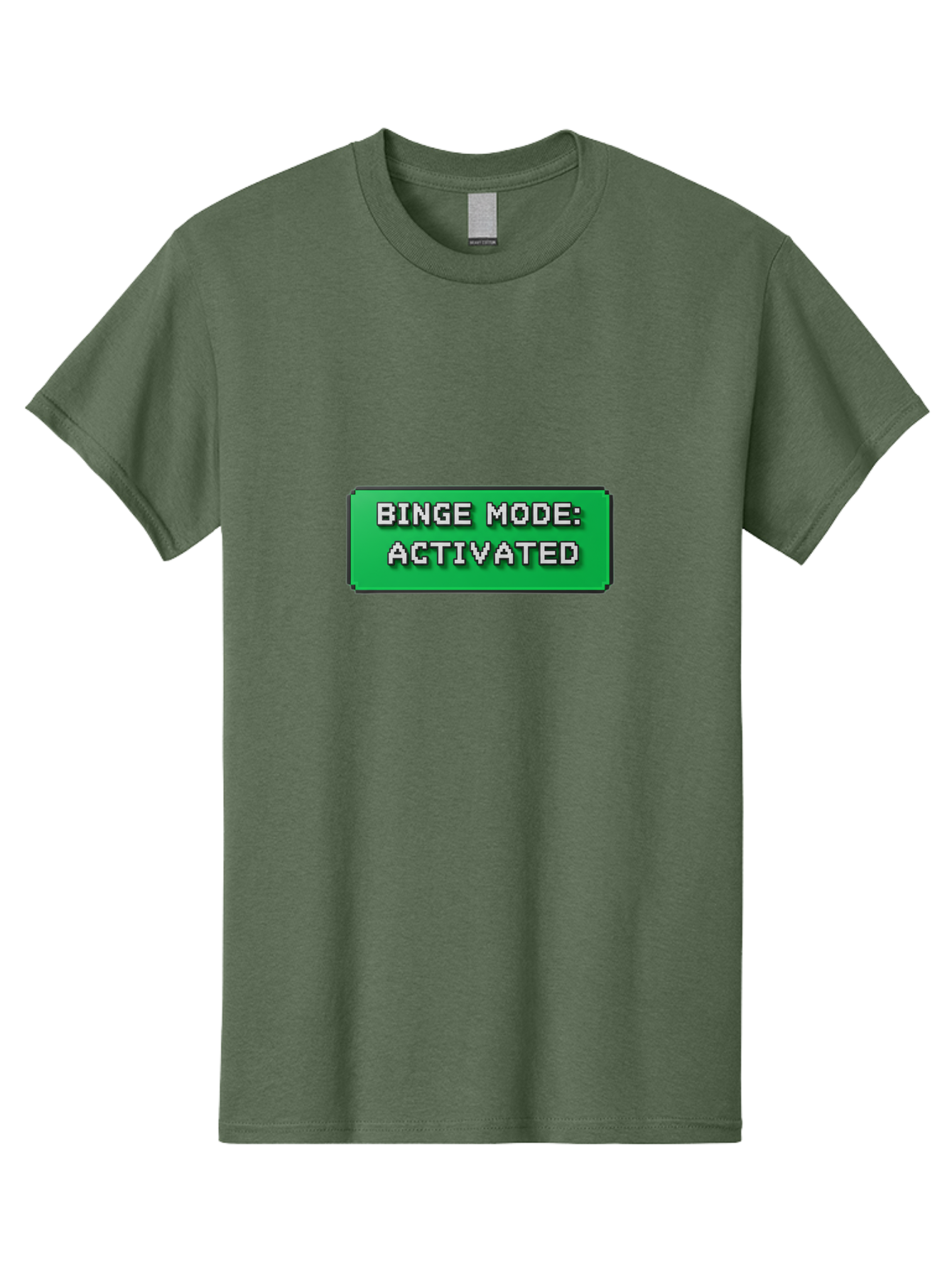 Binge-Mode-Activated Men'S Graphic Tee, 100% Cotton, Comfortable Casual Summer Wear, Machine Washable, Binge Watching, Marathon Viewing, Streaming Mode, Entertainment Mode, Tv Series, Video Streaming, Pop Culture, Entertainment, Tv Shows Bab682