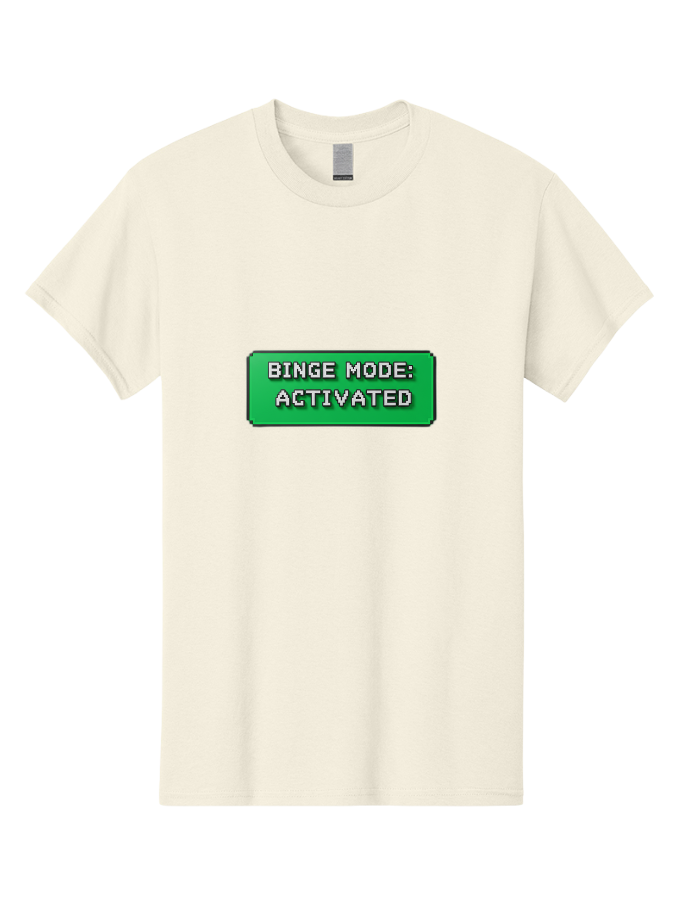 Binge-Mode-Activated Men'S Graphic Tee, 100% Cotton, Comfortable Casual Summer Wear, Machine Washable, Binge Watching, Marathon Viewing, Streaming Mode, Entertainment Mode, Tv Series, Video Streaming, Pop Culture, Entertainment, Tv Shows Bab682