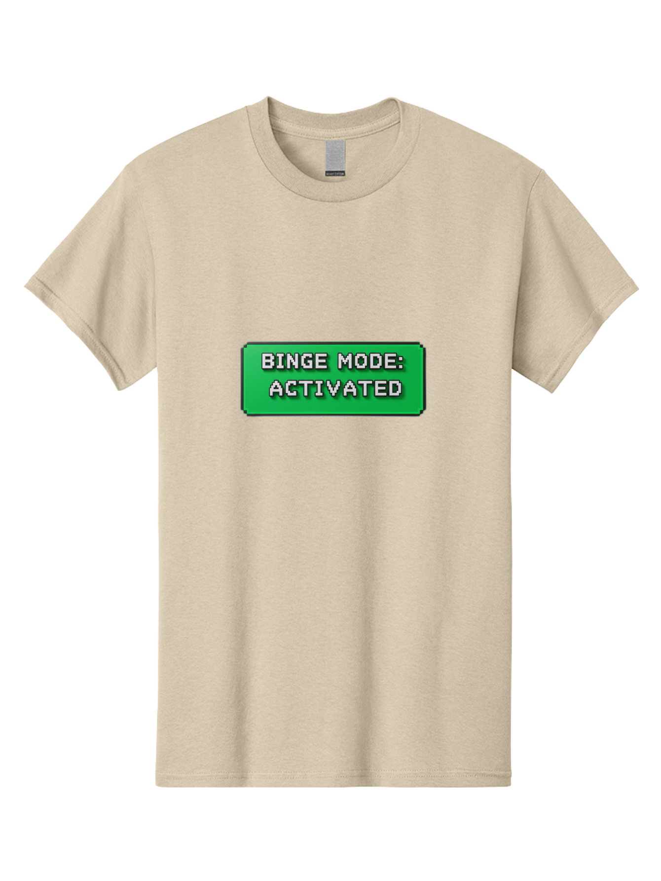 Binge-Mode-Activated Men'S Graphic Tee, 100% Cotton, Comfortable Casual Summer Wear, Machine Washable, Binge Watching, Marathon Viewing, Streaming Mode, Entertainment Mode, Tv Series, Video Streaming, Pop Culture, Entertainment, Tv Shows Bab682