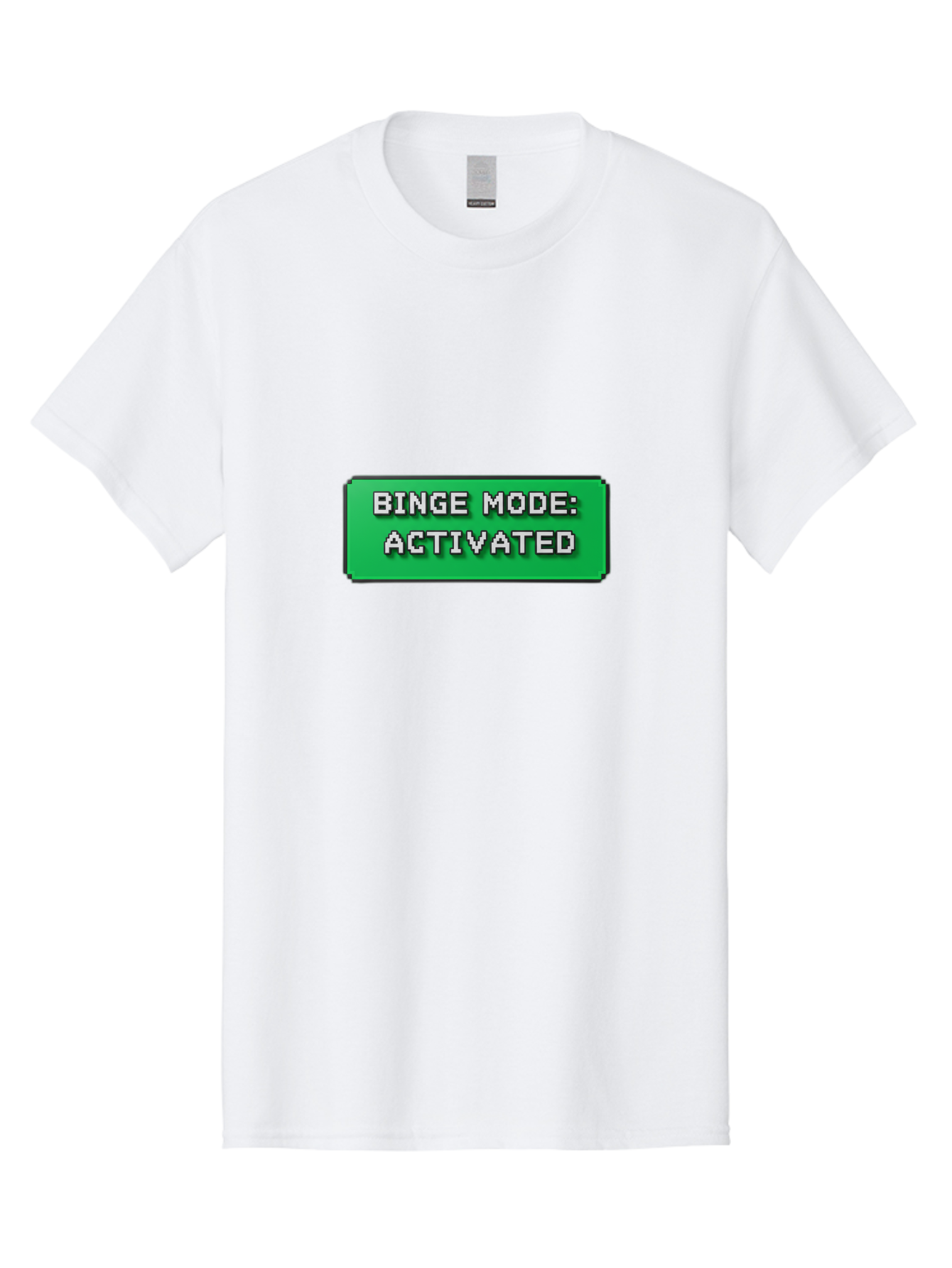 Binge-Mode-Activated Men'S Graphic Tee, 100% Cotton, Comfortable Casual Summer Wear, Machine Washable, Binge Watching, Marathon Viewing, Streaming Mode, Entertainment Mode, Tv Series, Video Streaming, Pop Culture, Entertainment, Tv Shows Bab682