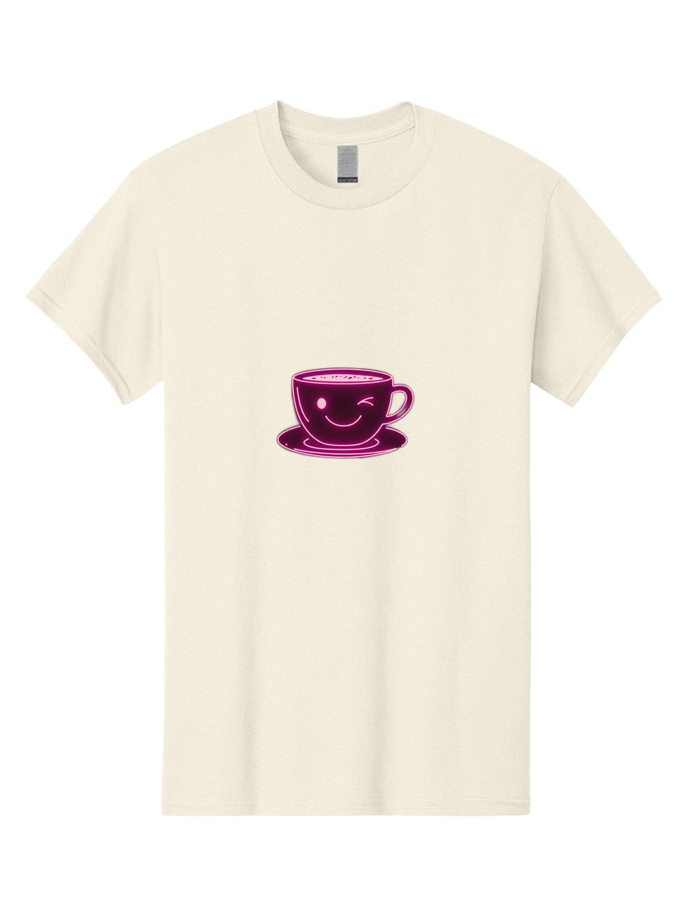 Coffee-Cup Men'S Graphic Tee, 100% Cotton, Comfortable Casual Summer Wear, Machine Washable, Happy Face, Coffee Break, Morning Pick-Me-Up, Caffeine Boost, Relaxed Vibe, Digital Illustration, Smiling Coffee Cup, Cartoon Character Bab800