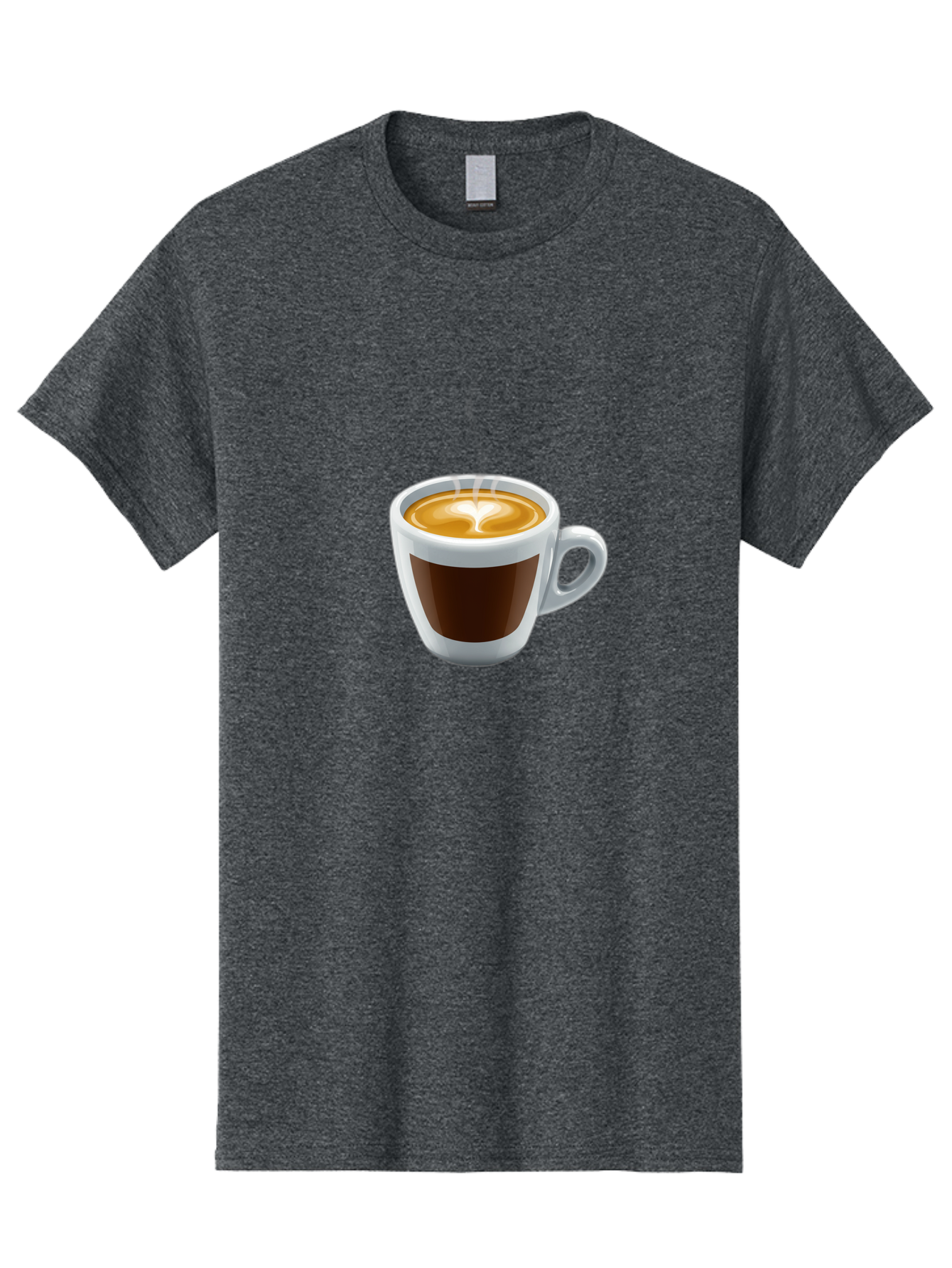 Cup-Of-Coffee-4 Men'S Graphic Tee, 100% Cotton, Comfortable Casual Summer Wear, Machine Washable, Coffee Cup, Espresso, Latte Art, Steaming Hot, Morning Coffee, Caffeine, Coffee Break Bab836