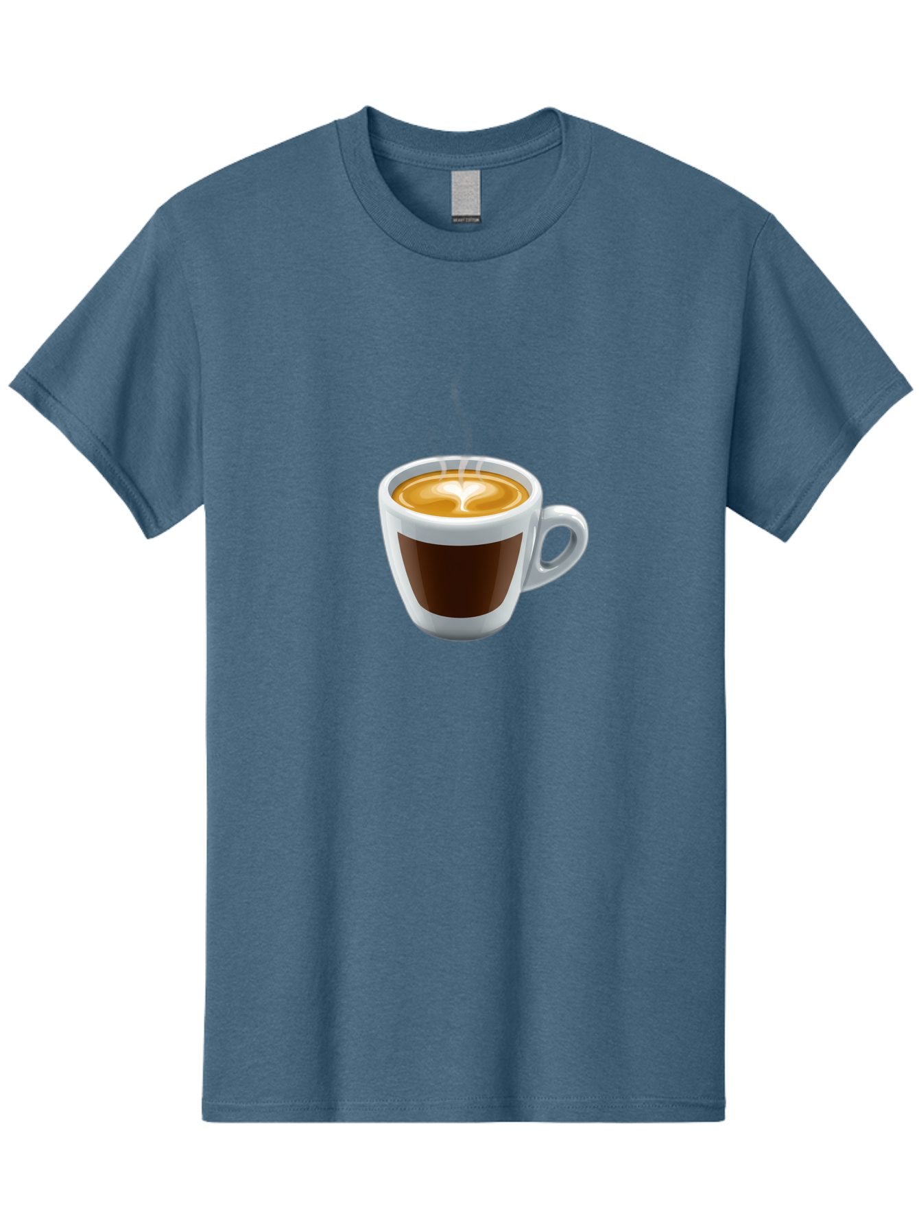 Cup-Of-Coffee-4 Men'S Graphic Tee, 100% Cotton, Comfortable Casual Summer Wear, Machine Washable, Coffee Cup, Espresso, Latte Art, Steaming Hot, Morning Coffee, Caffeine, Coffee Break Bab836