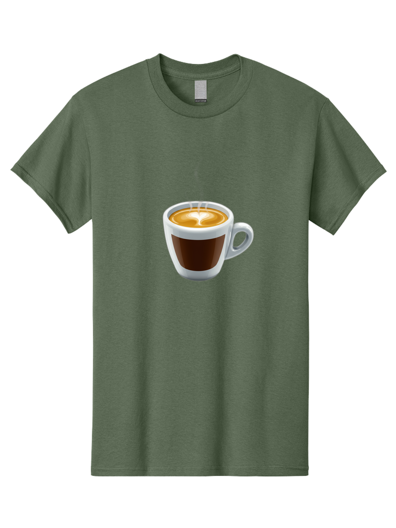 Cup-Of-Coffee-4 Men'S Graphic Tee, 100% Cotton, Comfortable Casual Summer Wear, Machine Washable, Coffee Cup, Espresso, Latte Art, Steaming Hot, Morning Coffee, Caffeine, Coffee Break Bab836