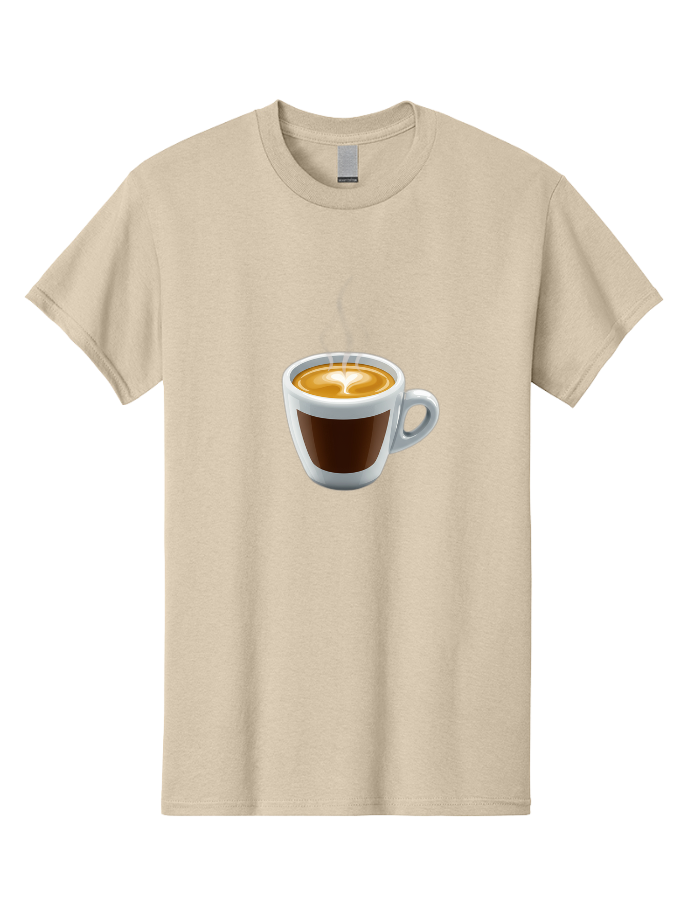 Cup-Of-Coffee-4 Men'S Graphic Tee, 100% Cotton, Comfortable Casual Summer Wear, Machine Washable, Coffee Cup, Espresso, Latte Art, Steaming Hot, Morning Coffee, Caffeine, Coffee Break Bab836