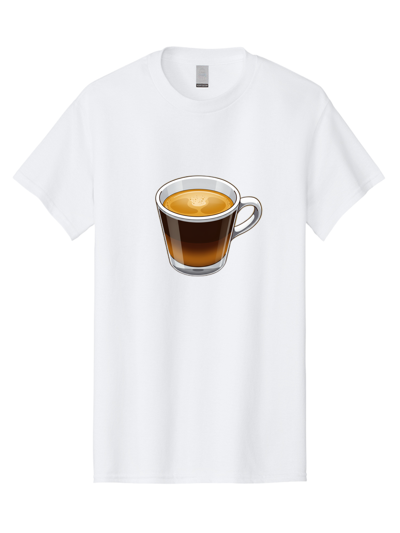 Cup-Of-Coffee-5 Men'S Graphic Tee, 100% Cotton, Comfortable Casual Summer Wear, Machine Washable, Coffee In A Mug, Espresso Cup, Coffee Beverage, Morning Coffee, Caffeine Drink, Hot Beverage, Coffee Culture Bab837